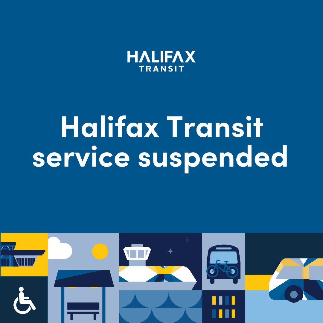 (Update) All Halifax Transit bus, Access-A-Bus and ferry service will be suspended as of 9 p.m. today