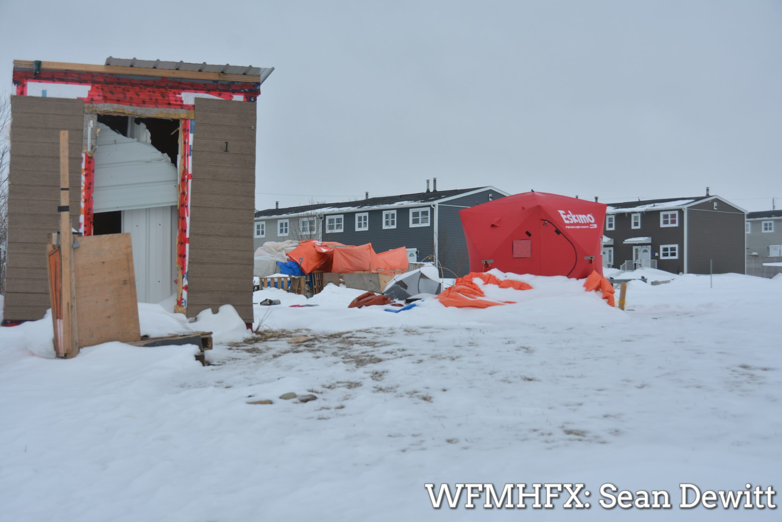 A current look at one of the ever growing homeless camps in Dartmouth