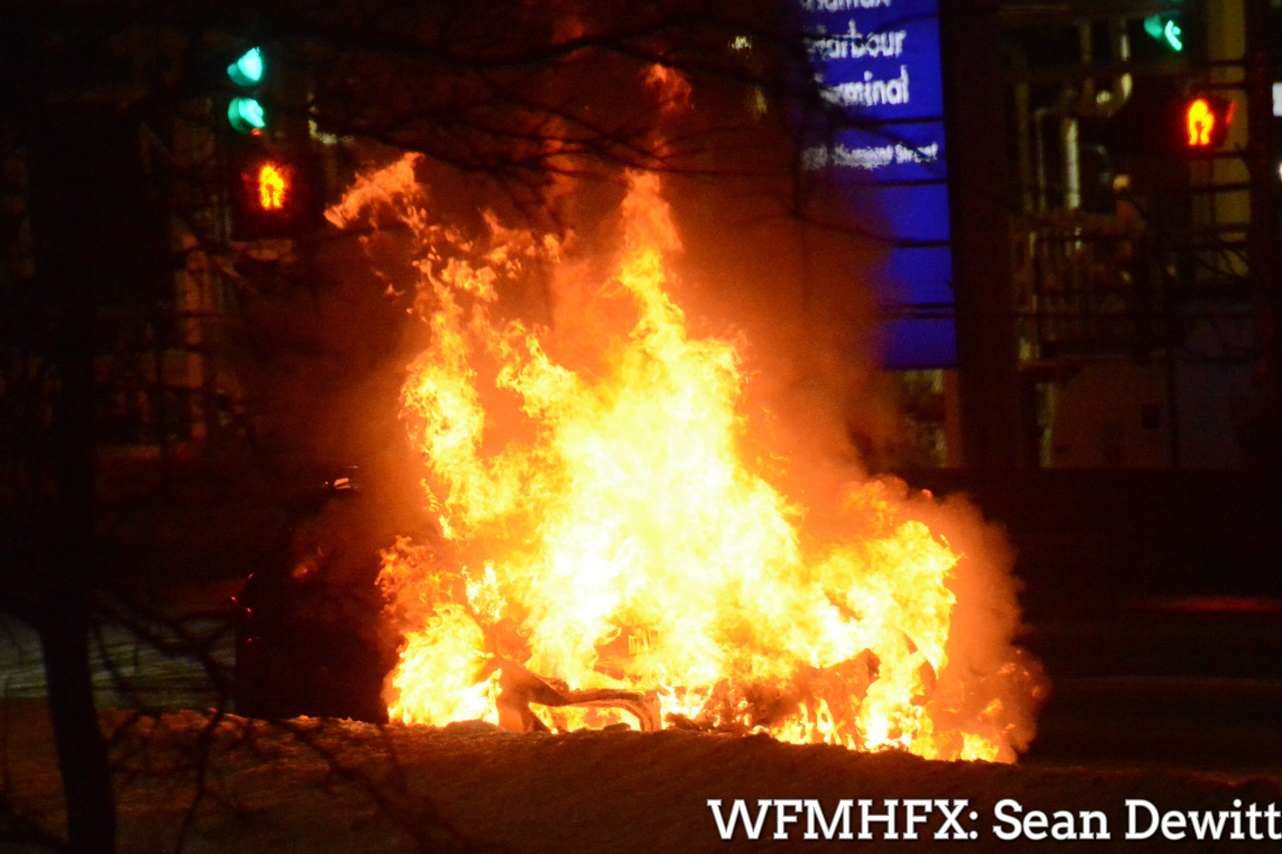 Traffic Advisory - Car fire on Pleasant St