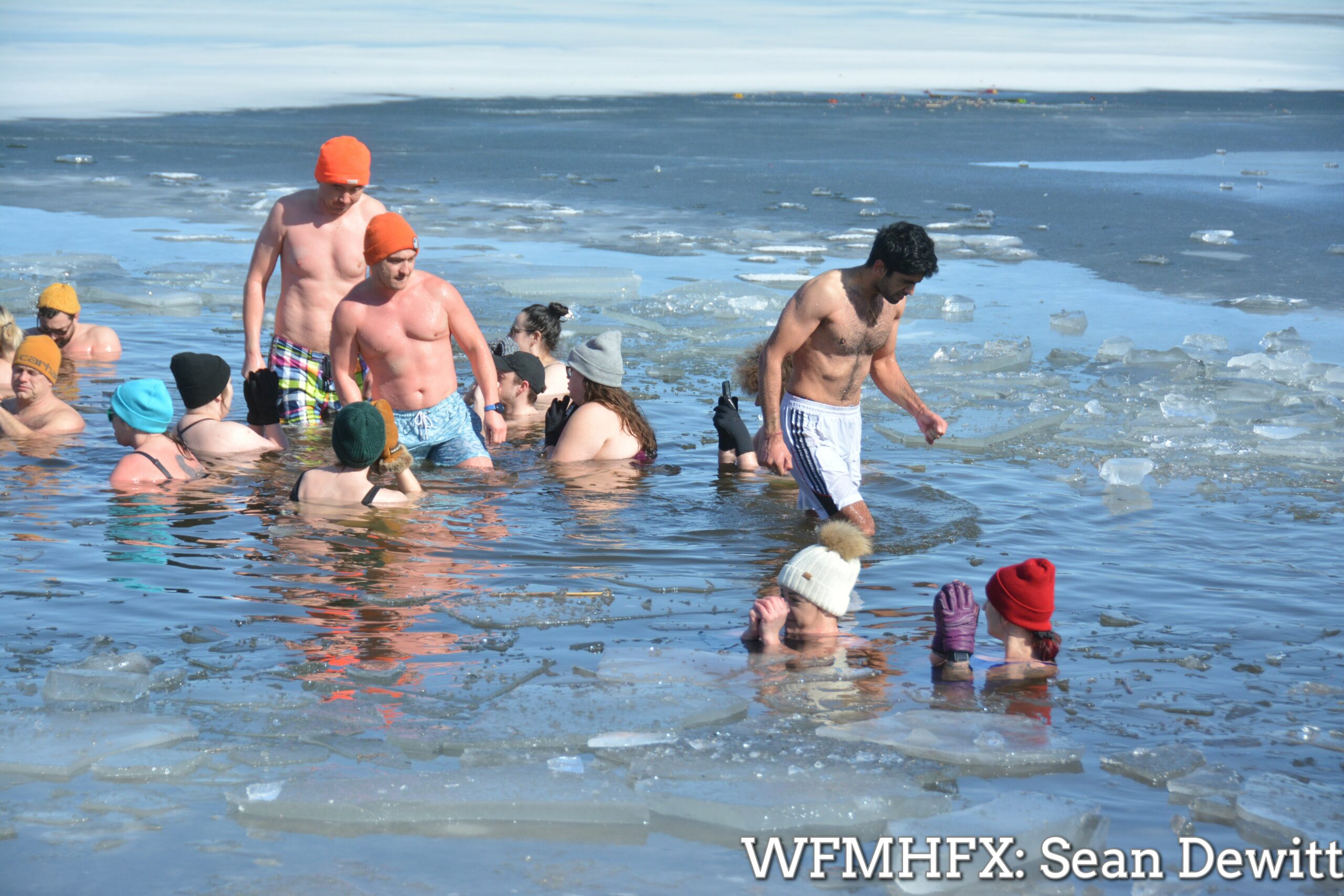In photos - Darkside dippers dive deep into the freeze