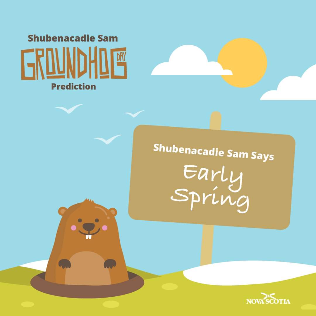 It's been a confirmed shadow-LESS prediction by Shubenacadie Sam!