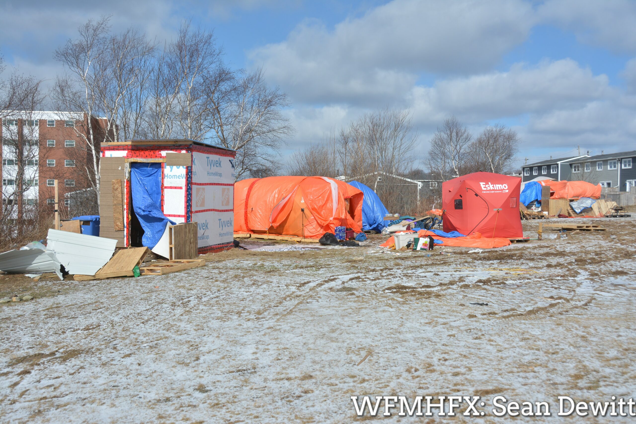 A current look at the homeless camp on Green Rd in Dartmouth