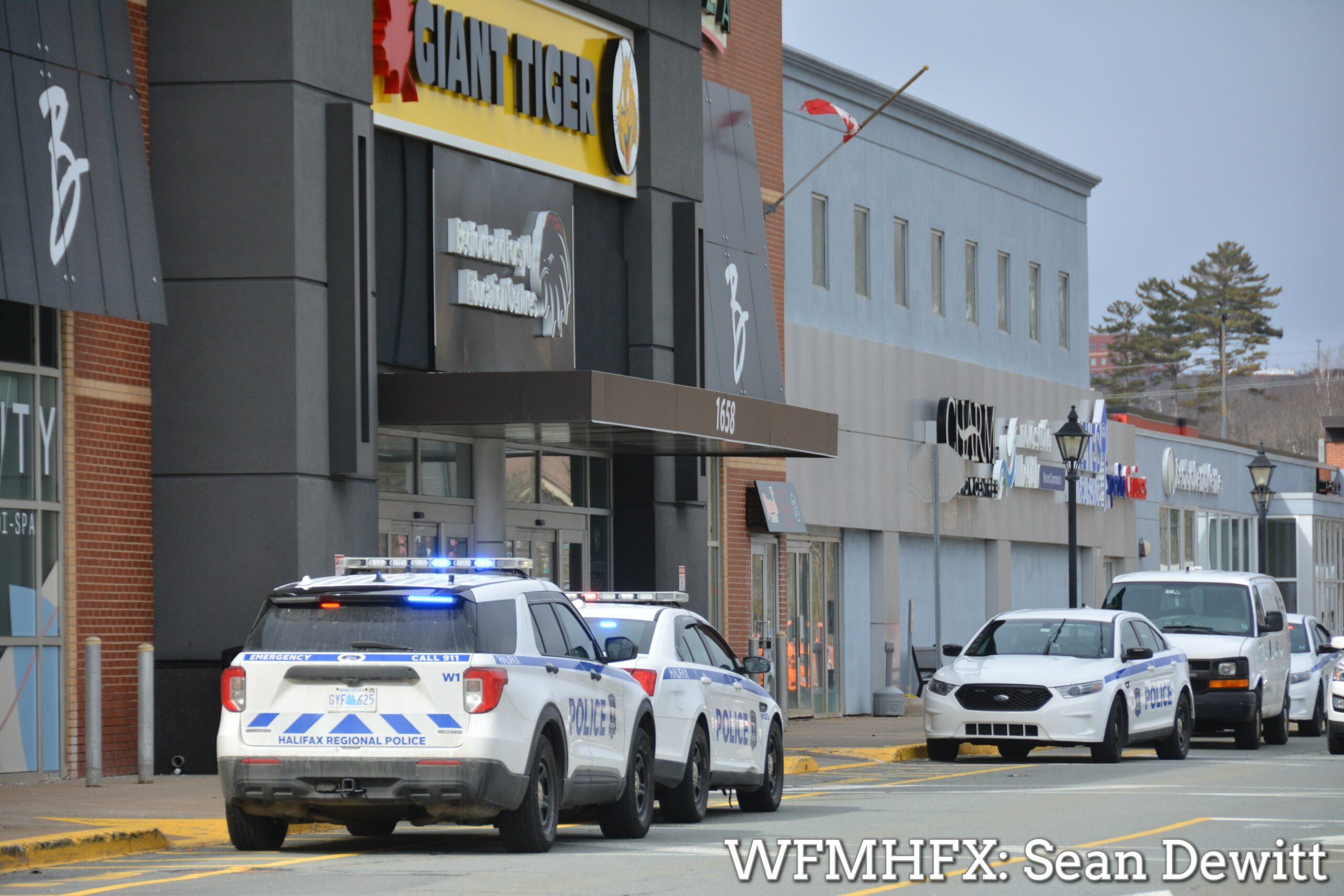 Police presence in Bedford