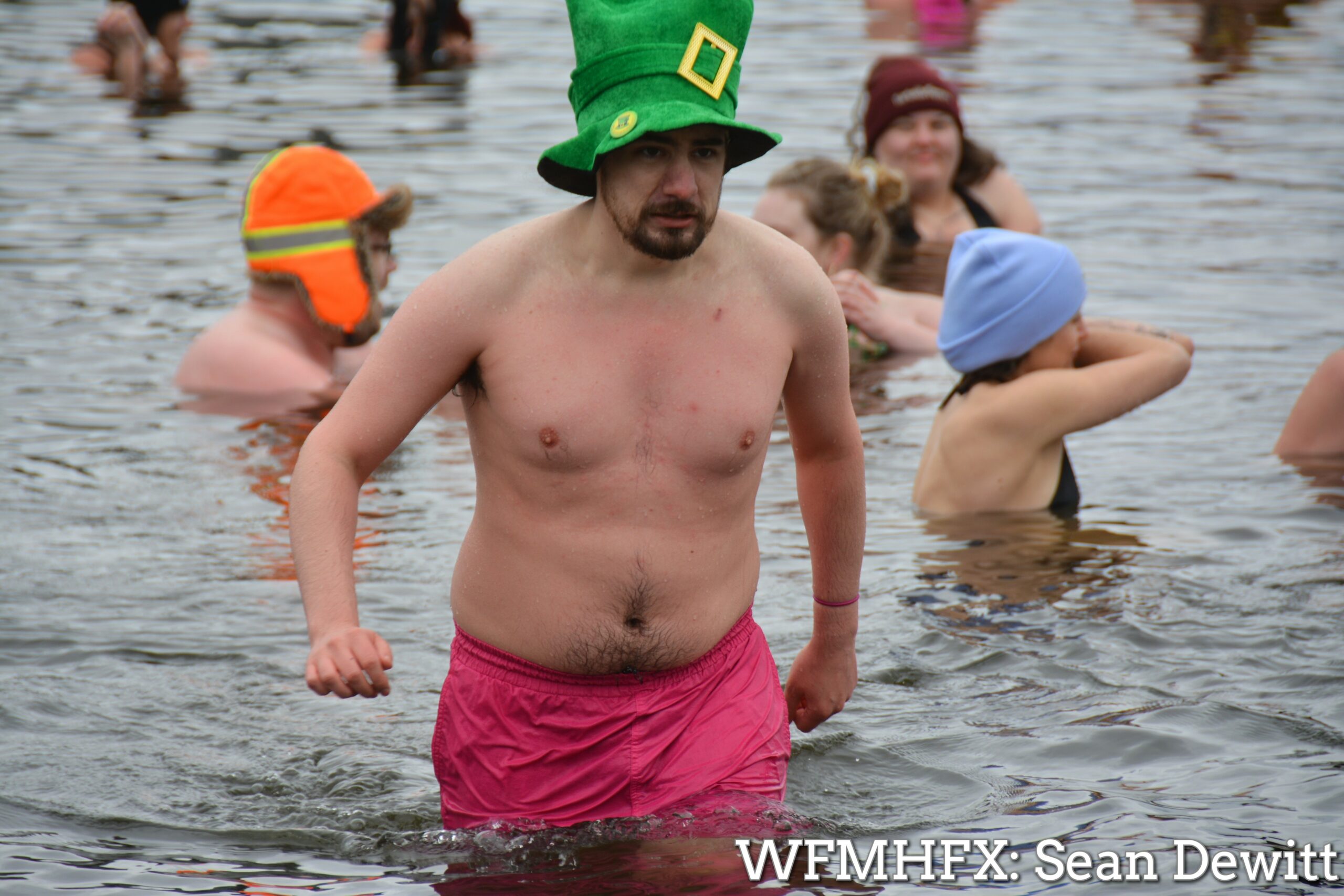 In photos - On this St Patrick's Day, dozens took to the chilly waters of Lake Banook, some in green and some for the first time!