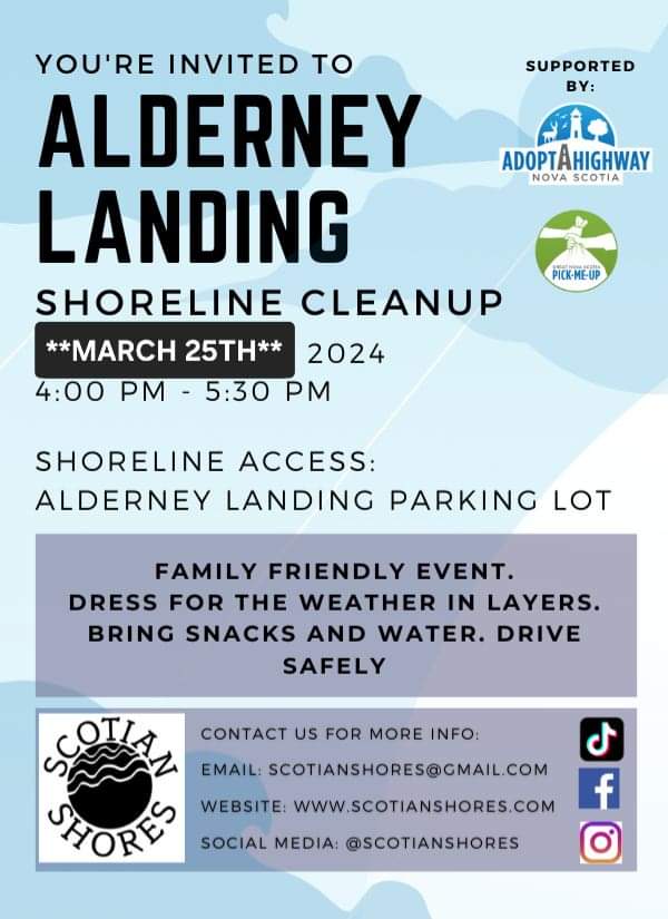 It's time to reschedule our Alderney Landing Cleanup!