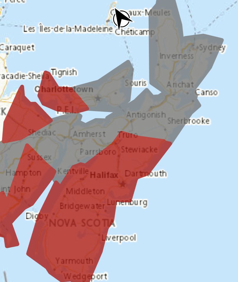 Rainfall warning is in effect, special weather statement is in effect