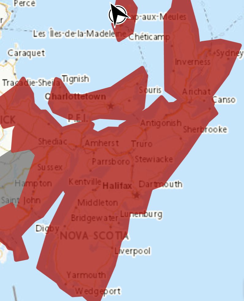 UPDATE - Rainfall warning is in effect