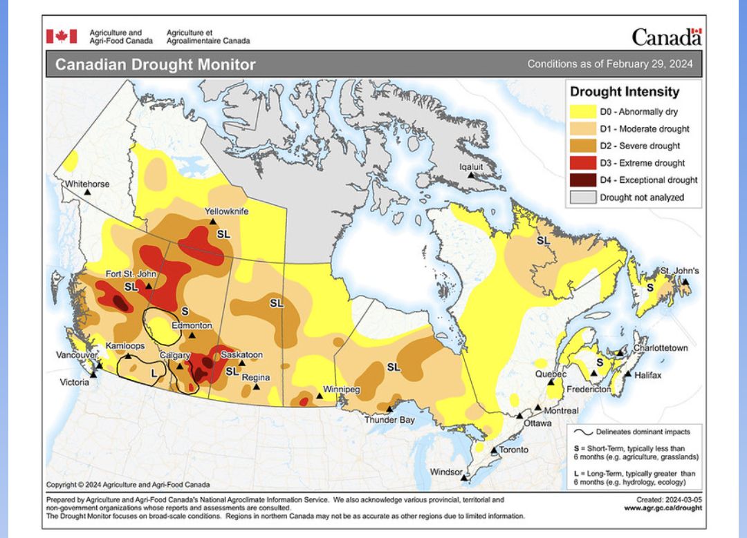 Drought concerns grow in Canada