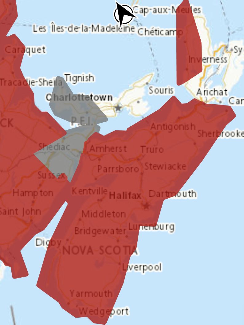 Rainfall warning in effect