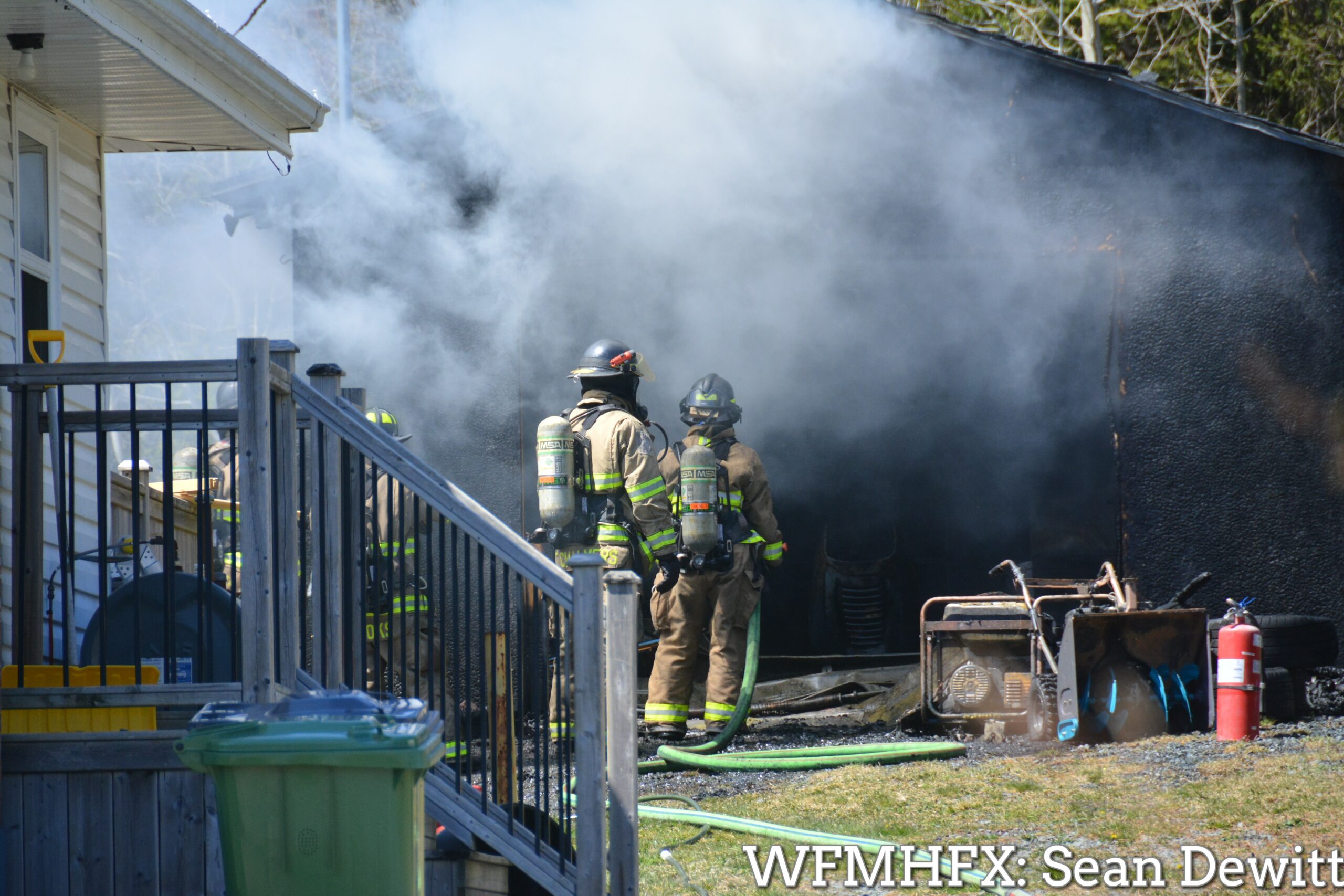 Structure fire in Eastern Passage