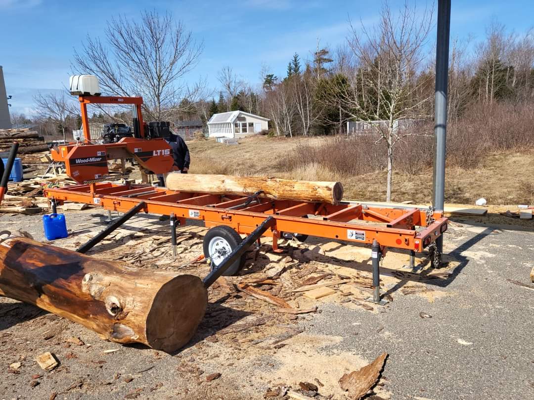 Meteghan RCMP Detachment is investigating the theft of an orange Wood-Mizer saw mill and trailer