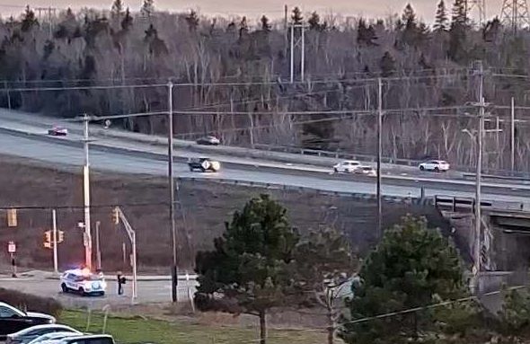 (Update) Be advised Kearney Lake Road underneath the over pass for Highway 102 is closed due to falling concrete