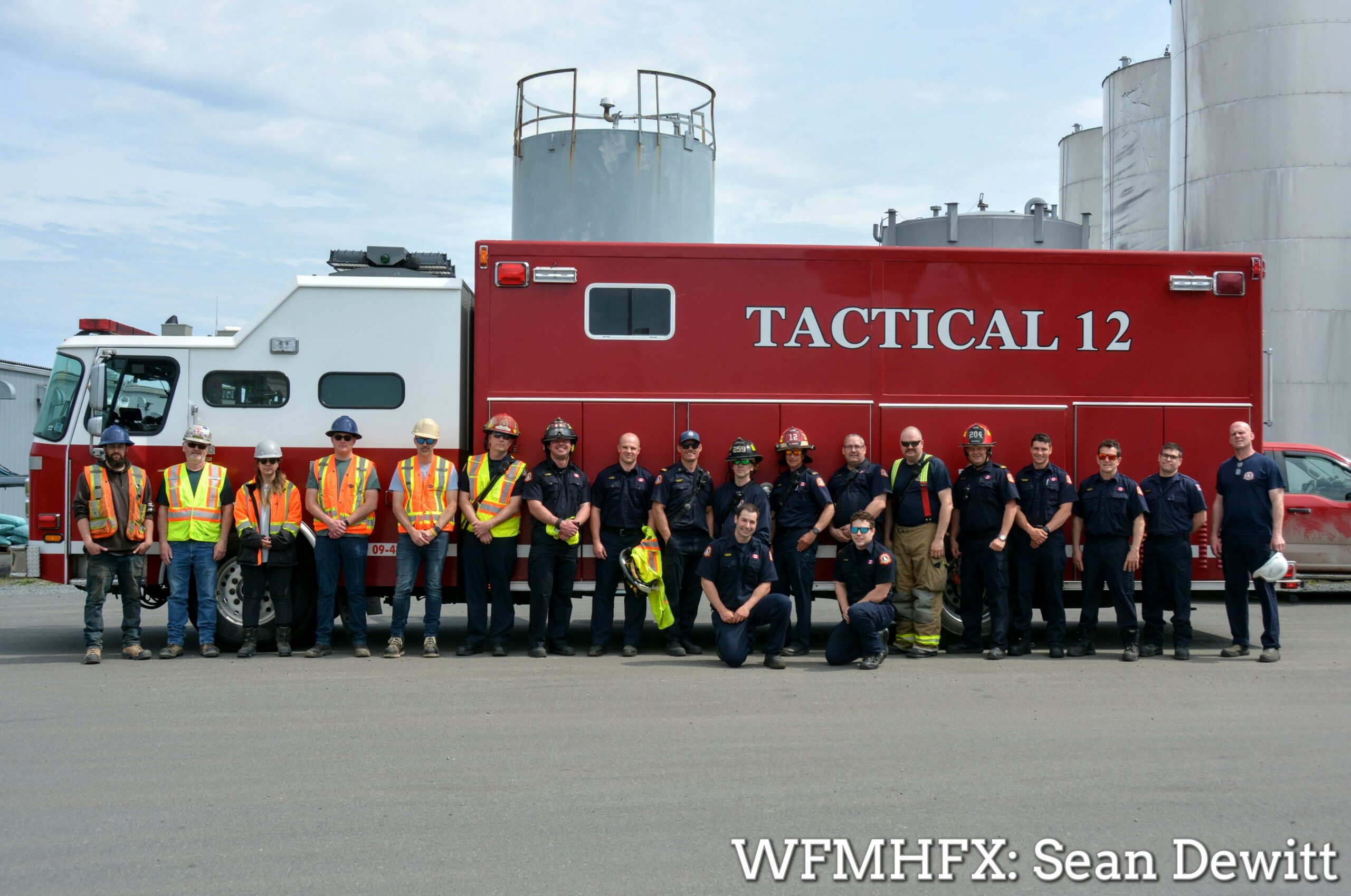 In photos -  HRFE HAZMAT training continues with realistic training at General Liquids Canada