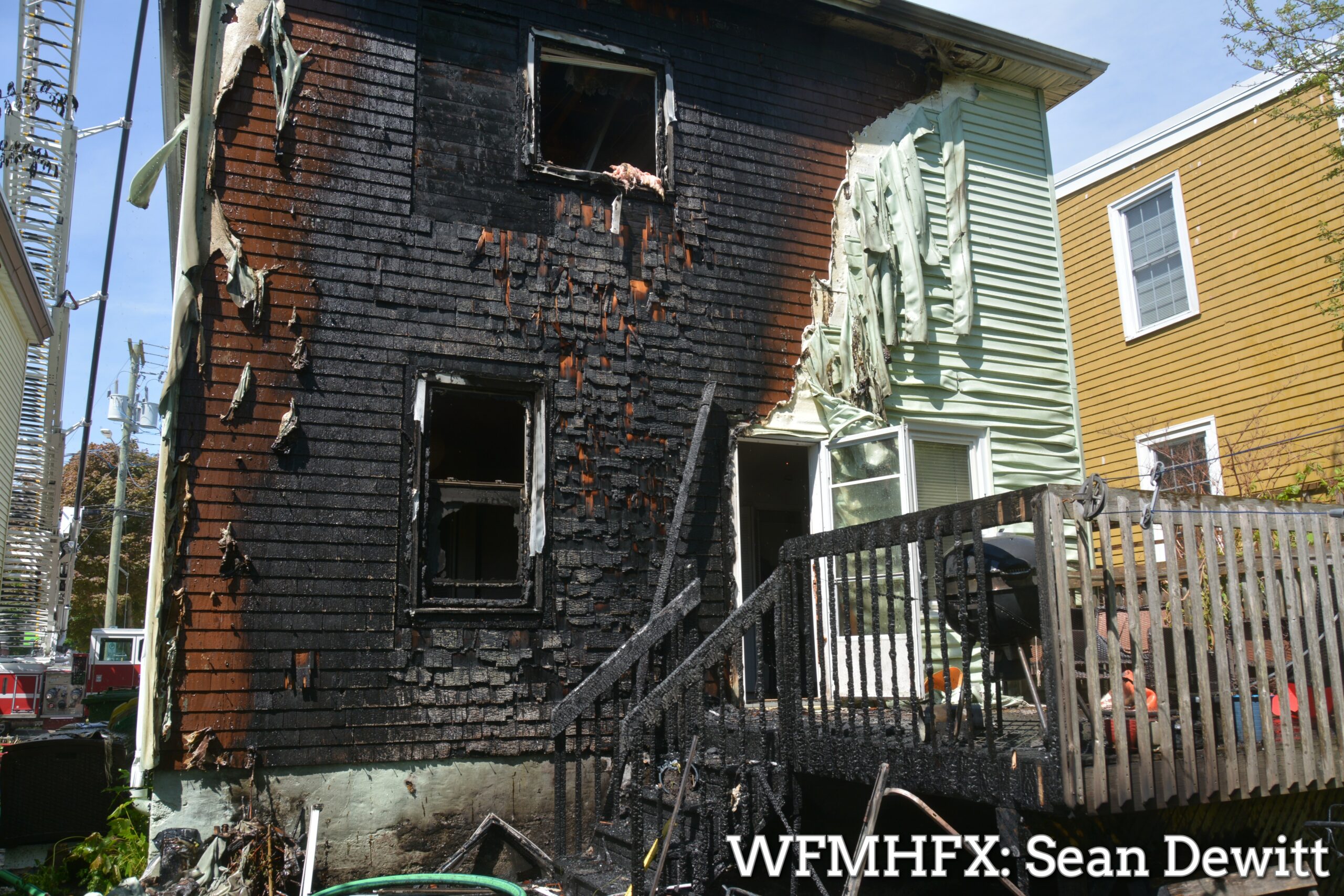 Fire in Halifax - Hunter Street