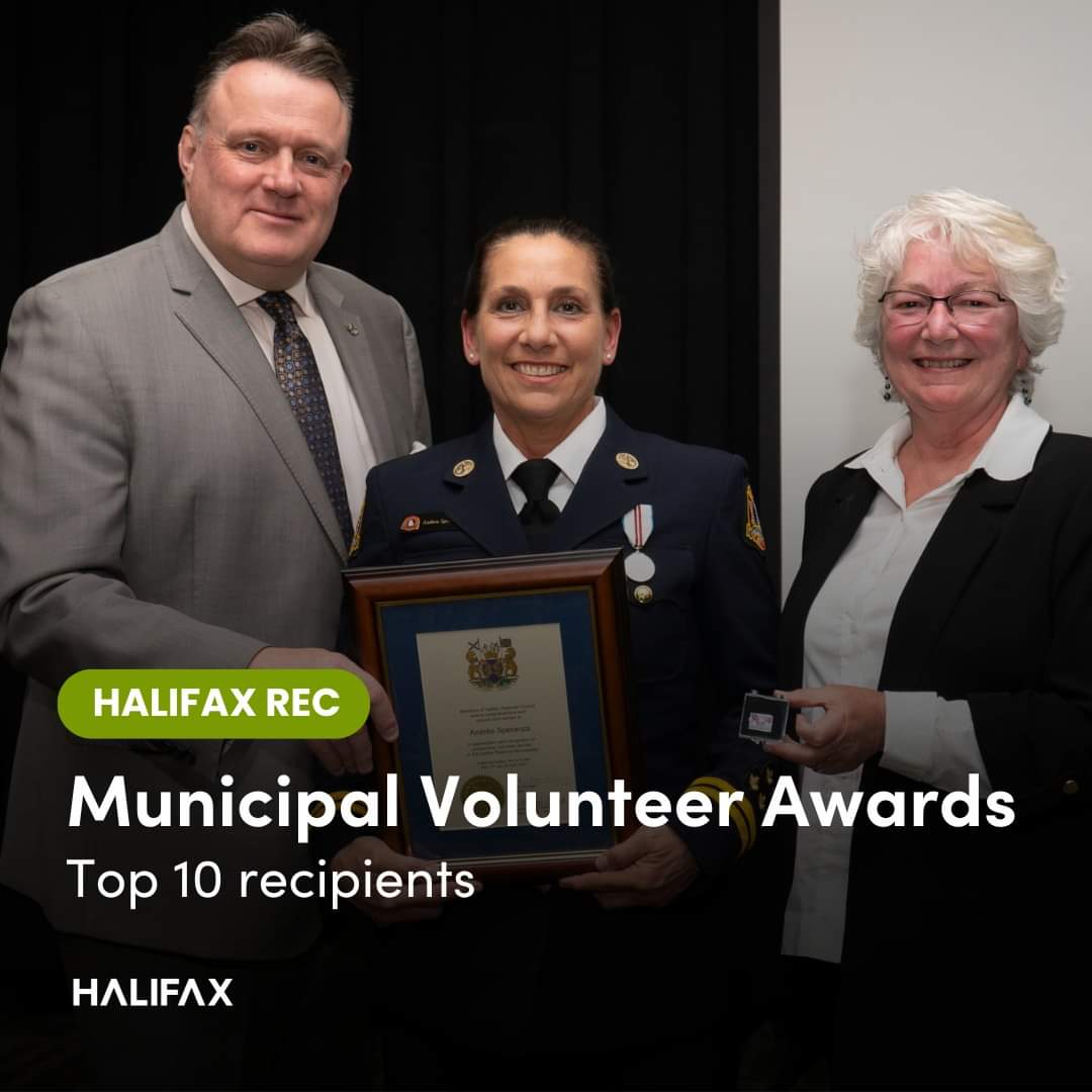 Captain Andréa Speranza of Halifax Regional Fire &amp; Emergency recently received a 2024 Municipal Volunteer Award, and is also one of our top 10 recipients