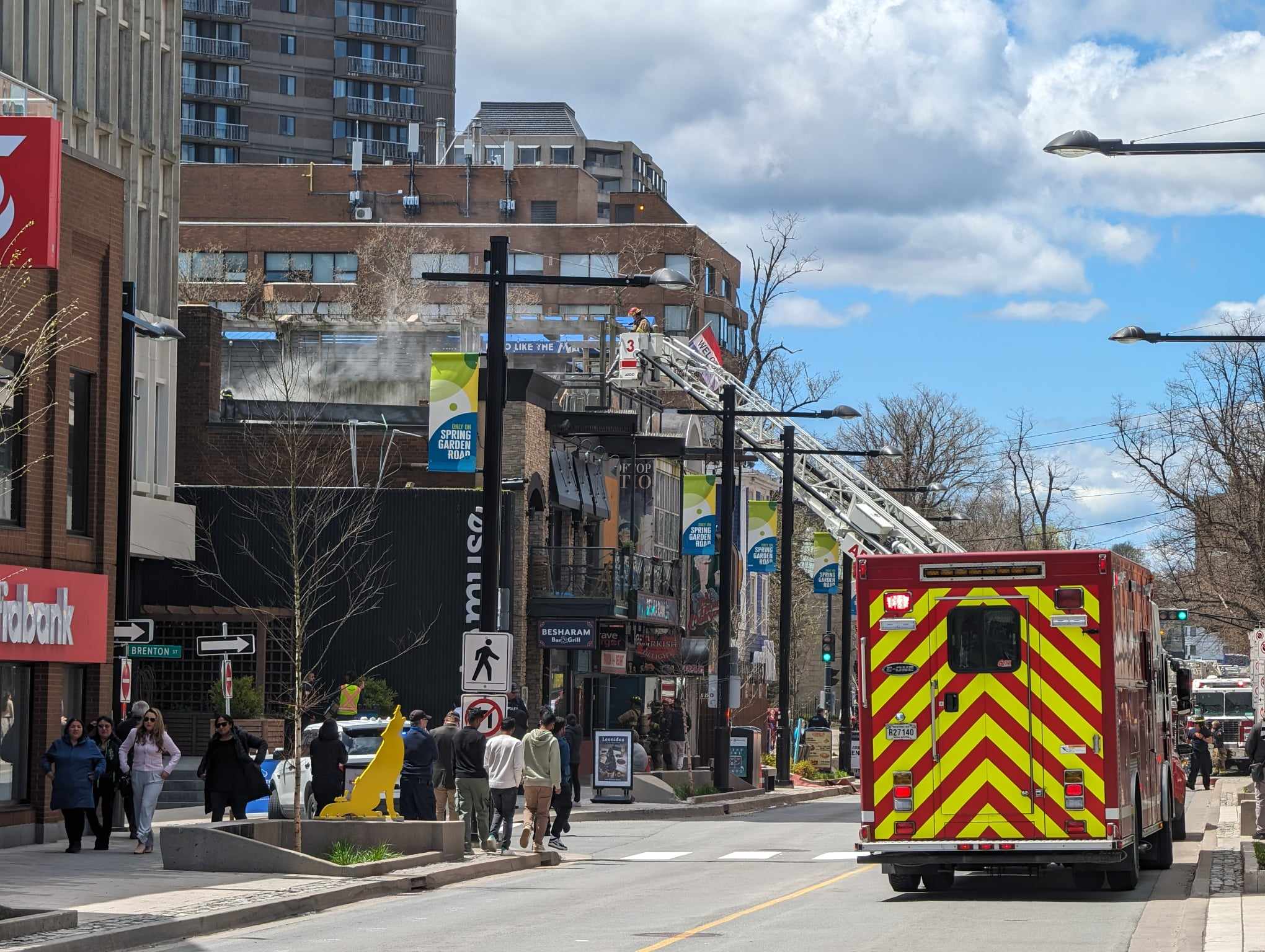 Fire in Halifax - Spring Garden Rd
