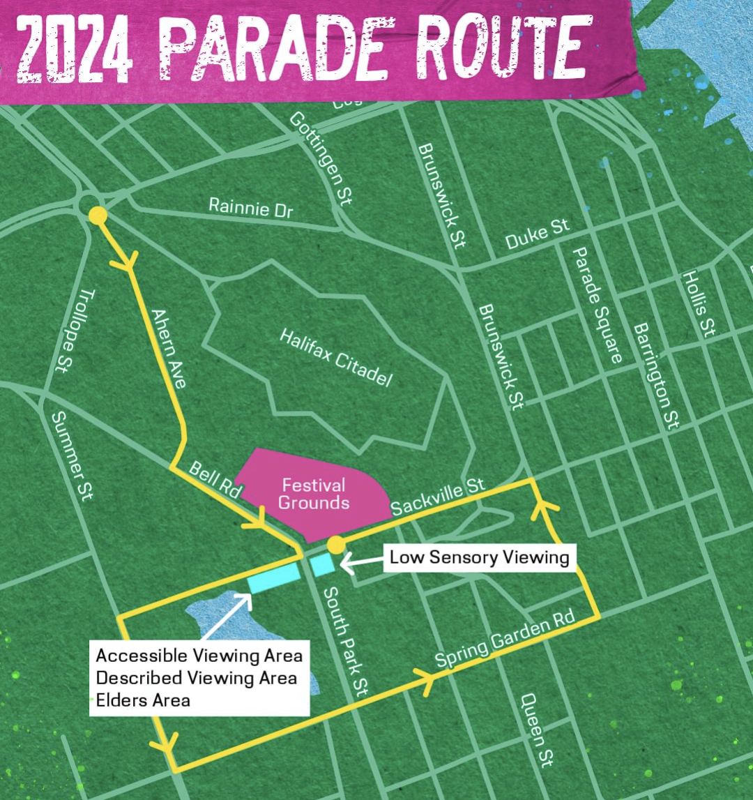 Pride has a new parade route for the 2024 Halifax Pride Parade!