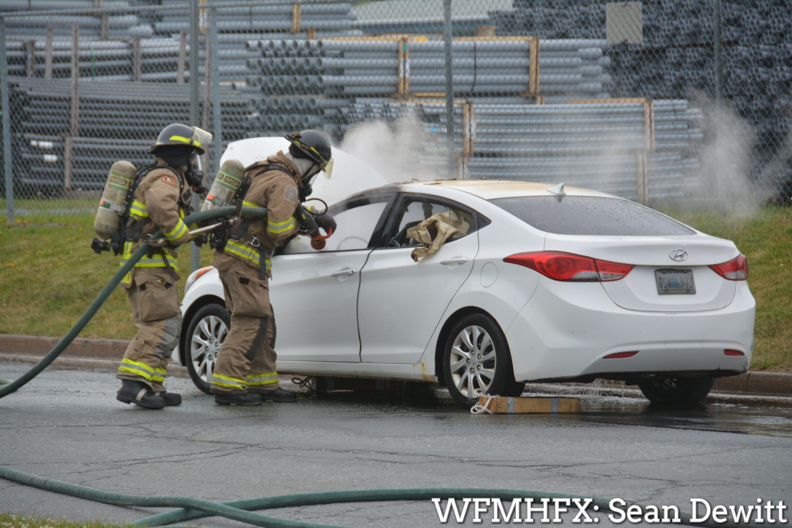 Vehicle fire in Dartmouth - Neptune Crescent