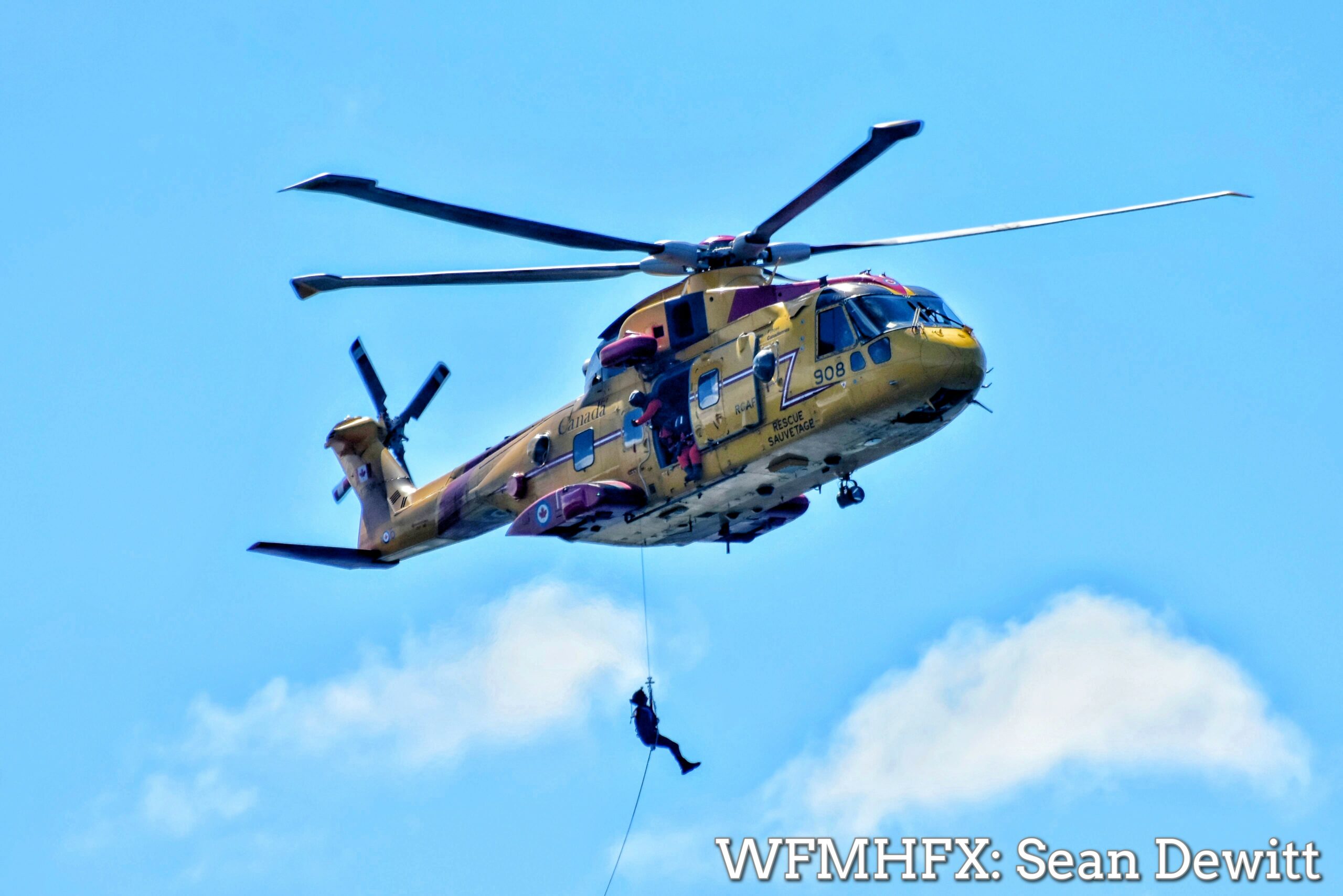 Training exercise over Dartmouth Cove