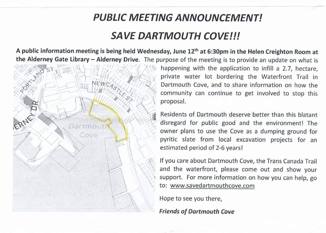 Save Dartmouth Cove information gathering coming up