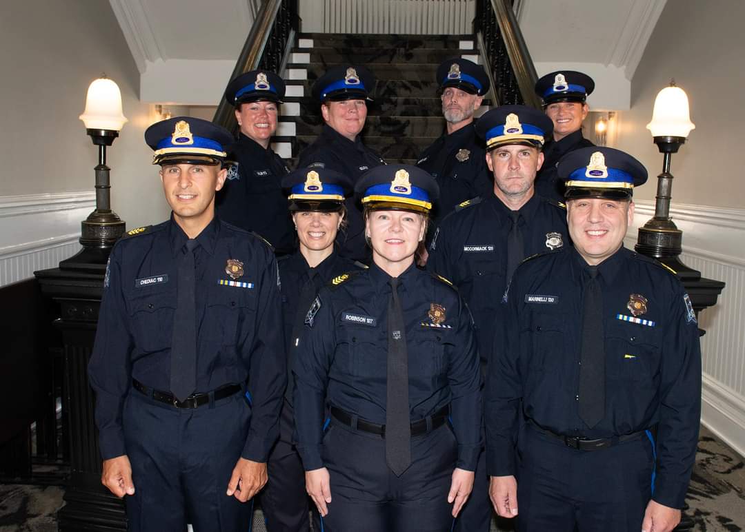 Nine Halifax Regional Police officers were promoted at a ceremony held at City Hall earlier today