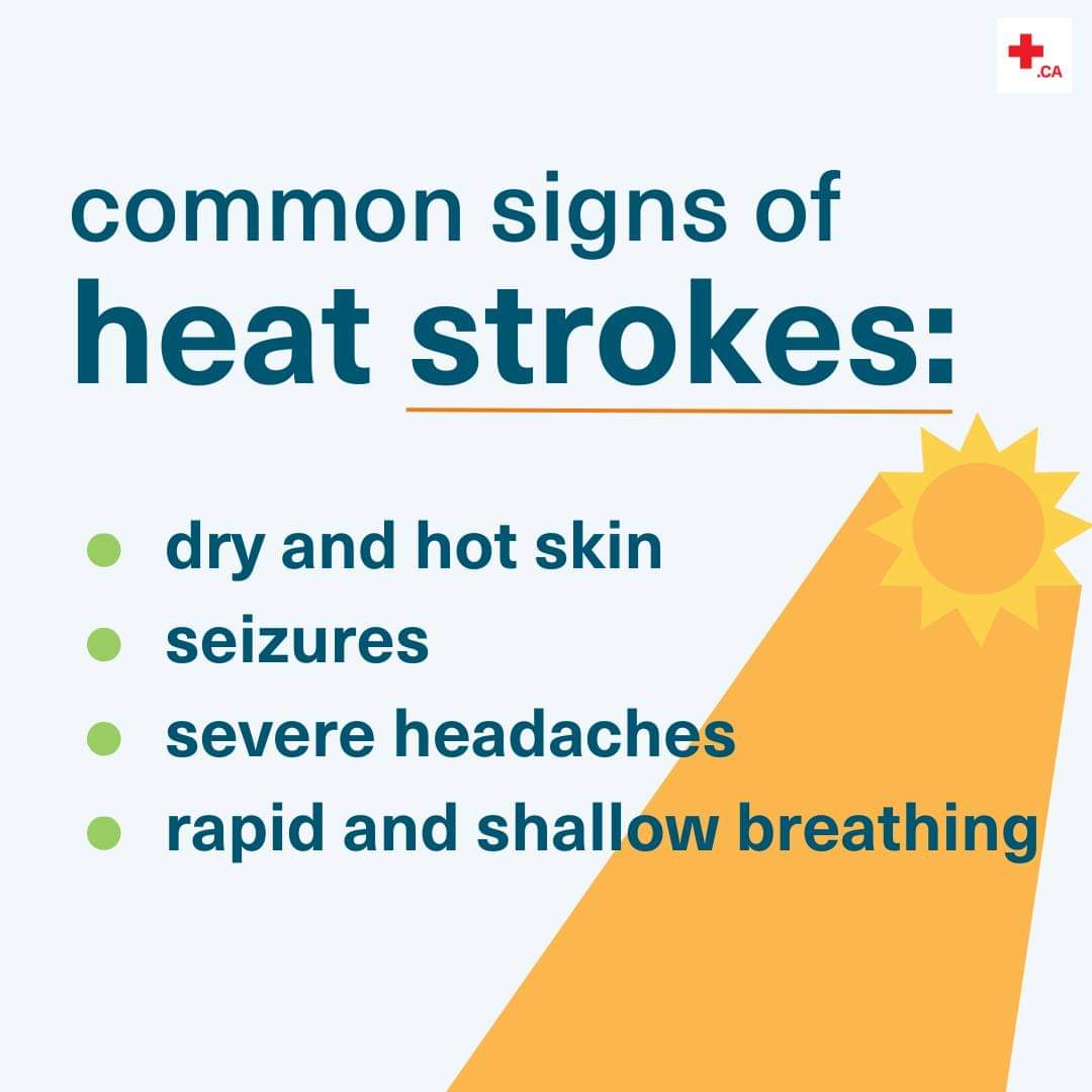 Heat strokes should be taken seriously