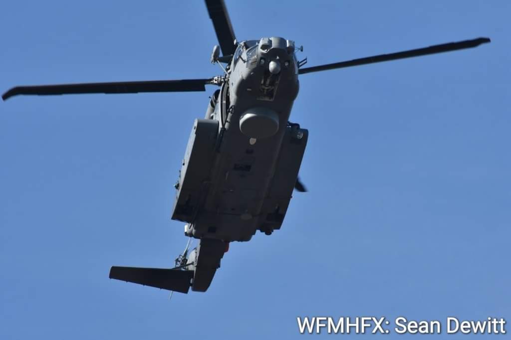 Night helicopter fire training to be conducted at Naval Fleet School Atlantic’s Damage Control Division off John Brackett Drive, Herring Cove