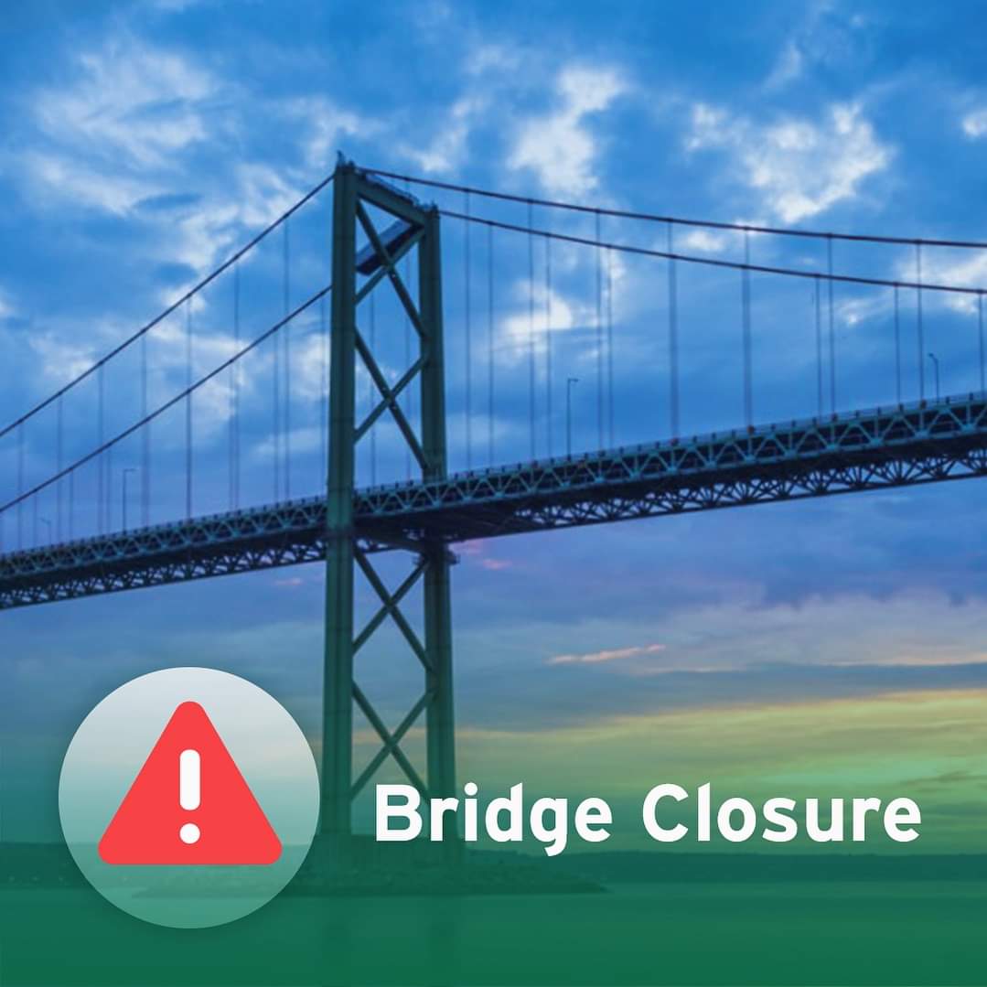 The MacKay Bridge will be CLOSED from Friday, July 12th at 7pm until Monday, July 15th at 5:30am!