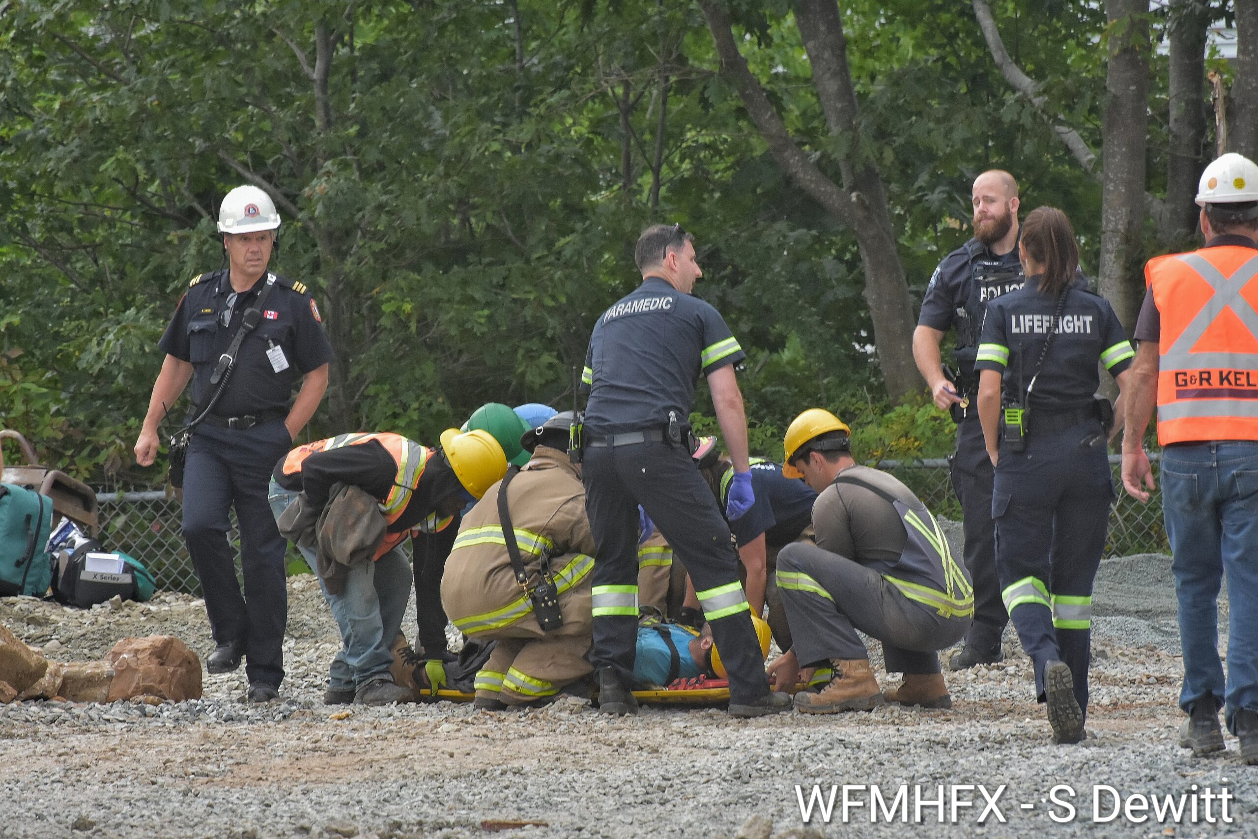 Rescue in construction zone - Dartmouth