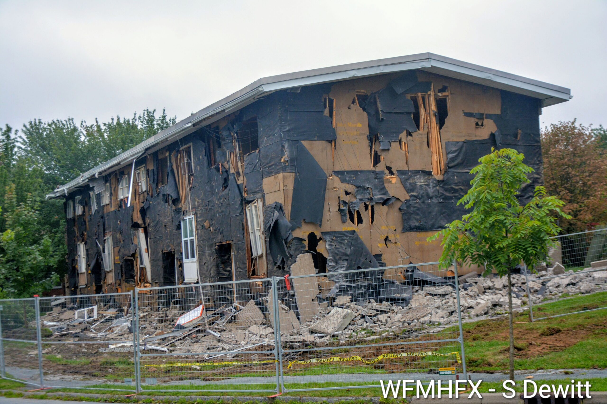 Building two comes down at Ocean Breeze