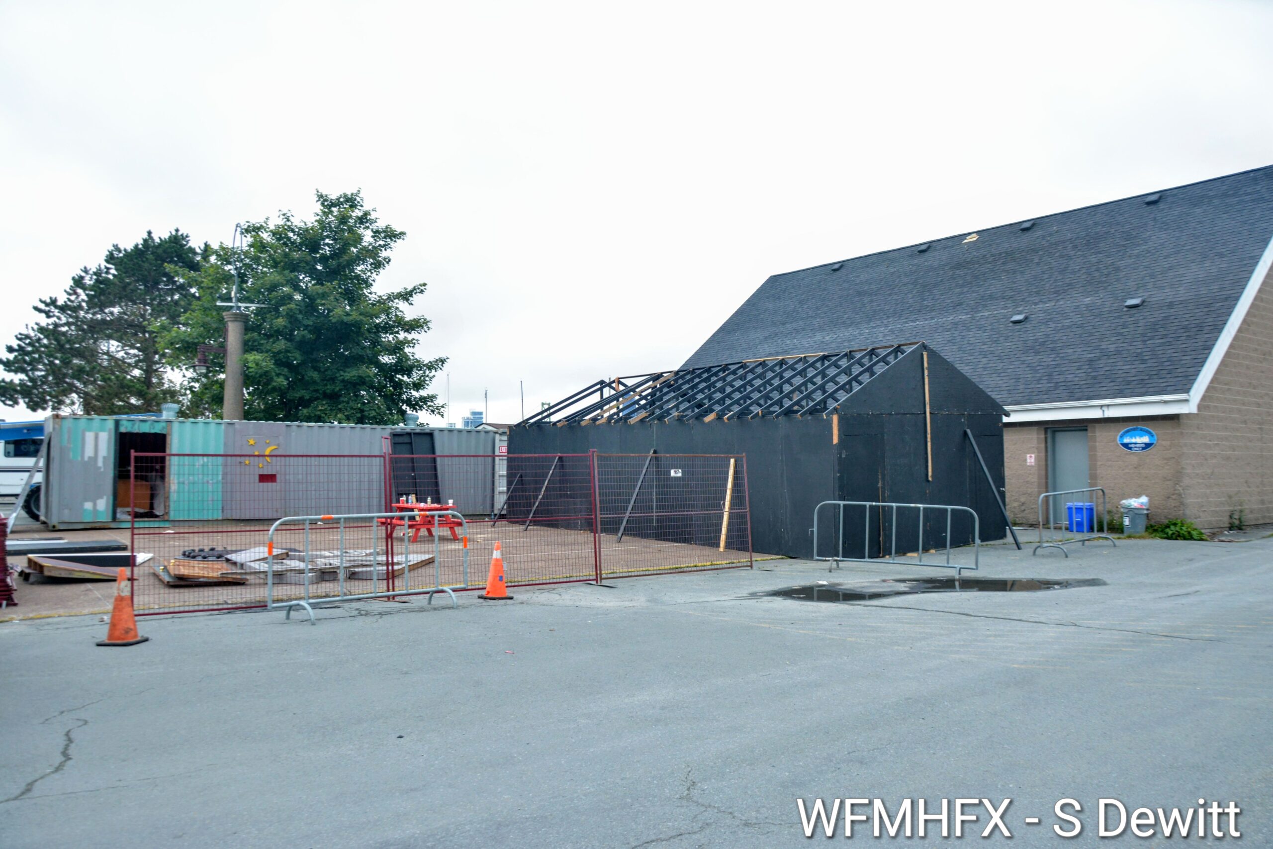 If you feel a chill at Alderney Landing, it's likely the spirits stirring!  Construction begins at the beloved Haunted House!