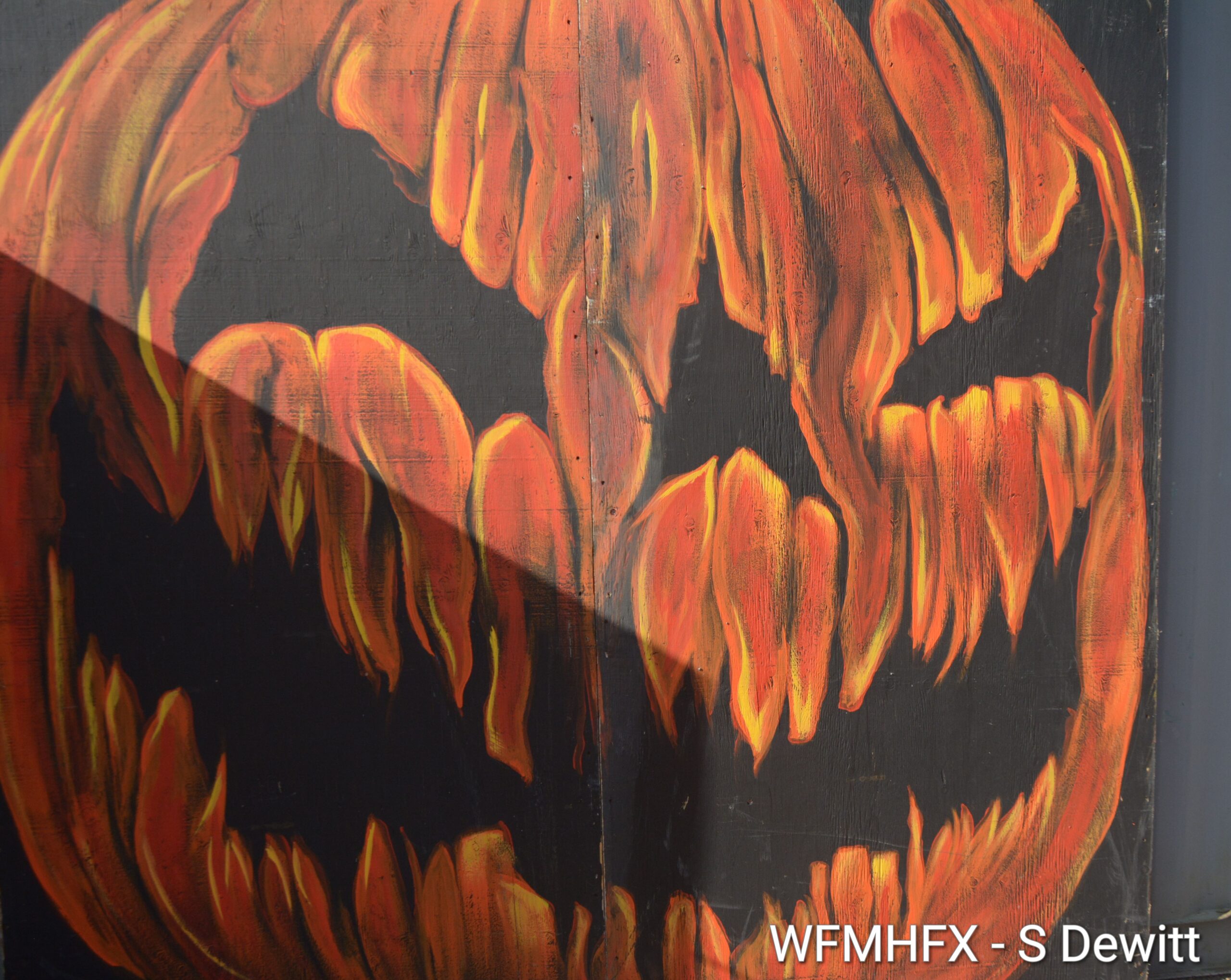 Alderney Landing setting up for the spooky season!