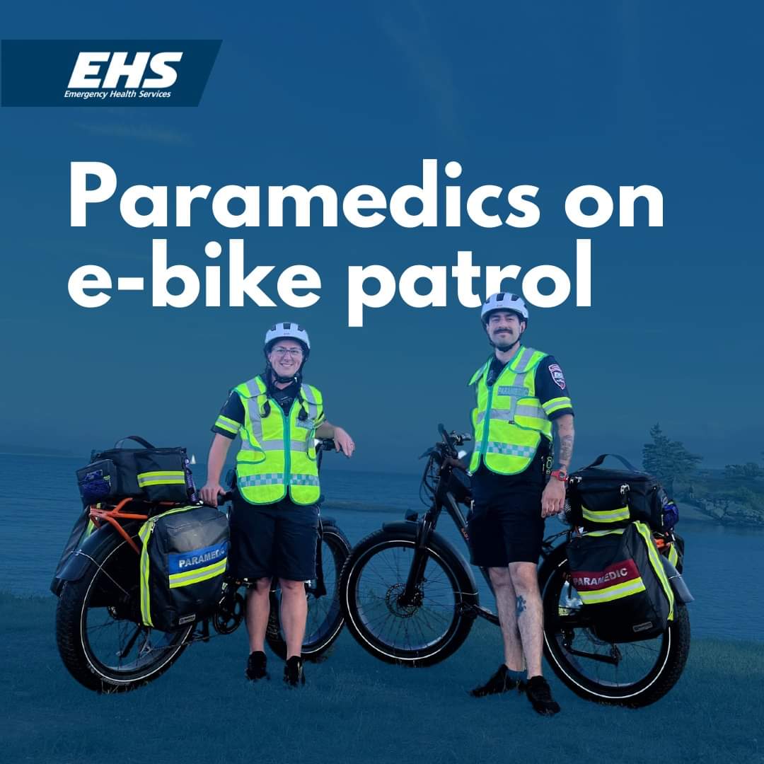 EHS are bringing their clinical skills to Nova Scotians in a new way – via electric bikes