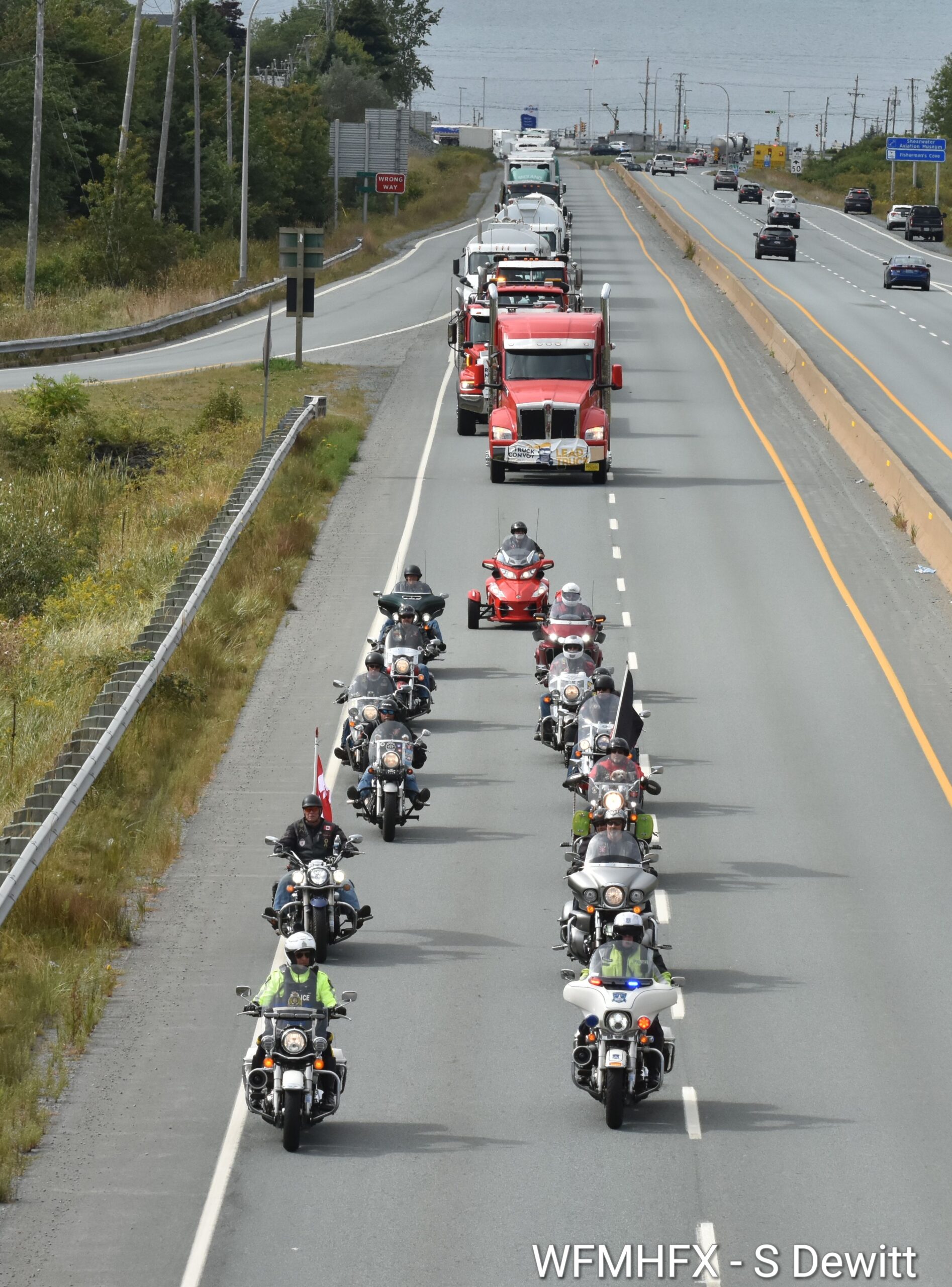 In photos – The Truck Convoy in support of Special Olympics roared through HRM today as onlookers along the route cheered on the fundraisers
