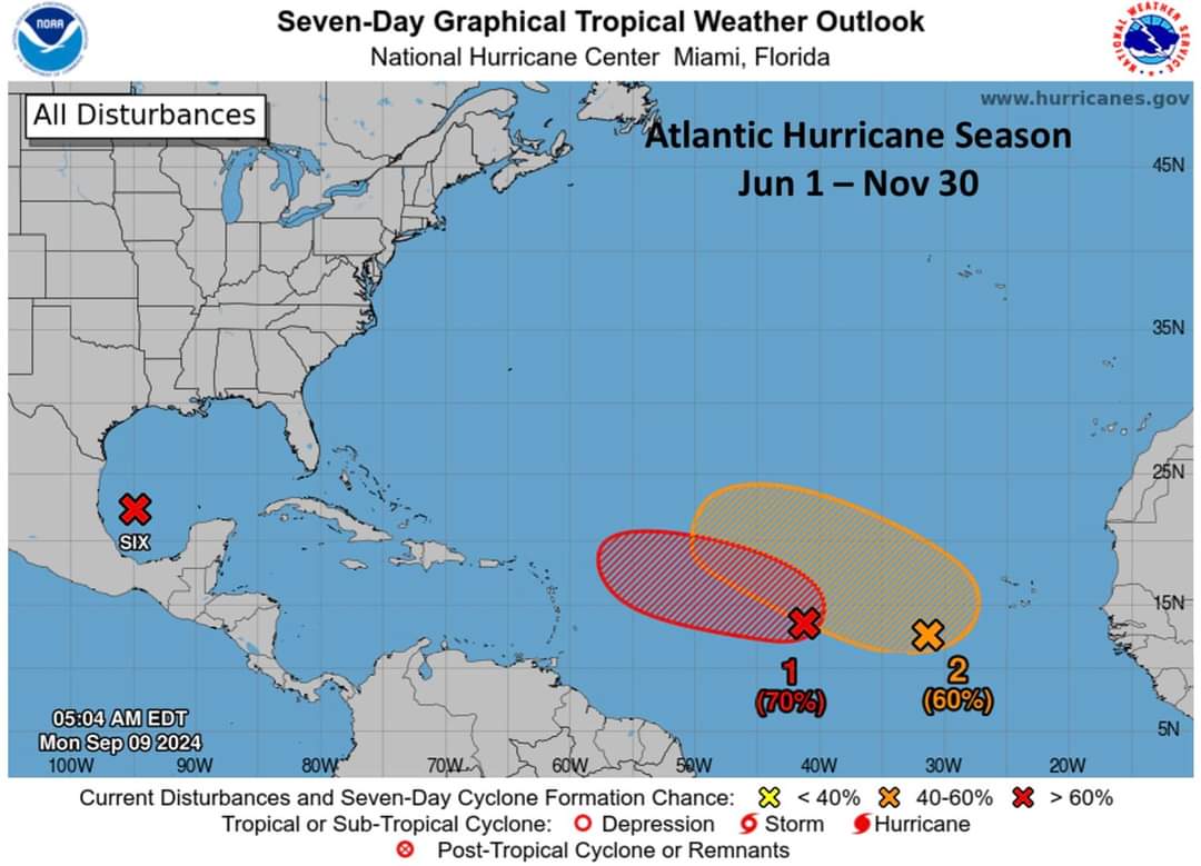 Potential for Atlantic Tropical Cyclone formation in the next 7-days