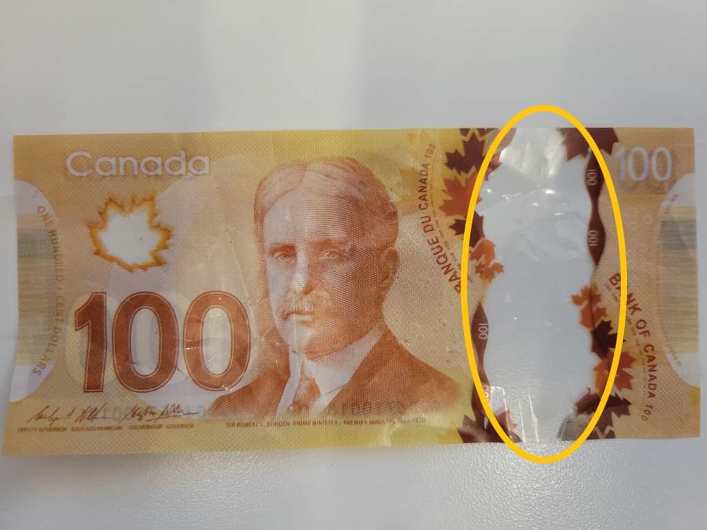 RCMP received three reports of fake $100 bills being passed at gas stations and a pharmacy in the East Hants area, and in the Halifax area