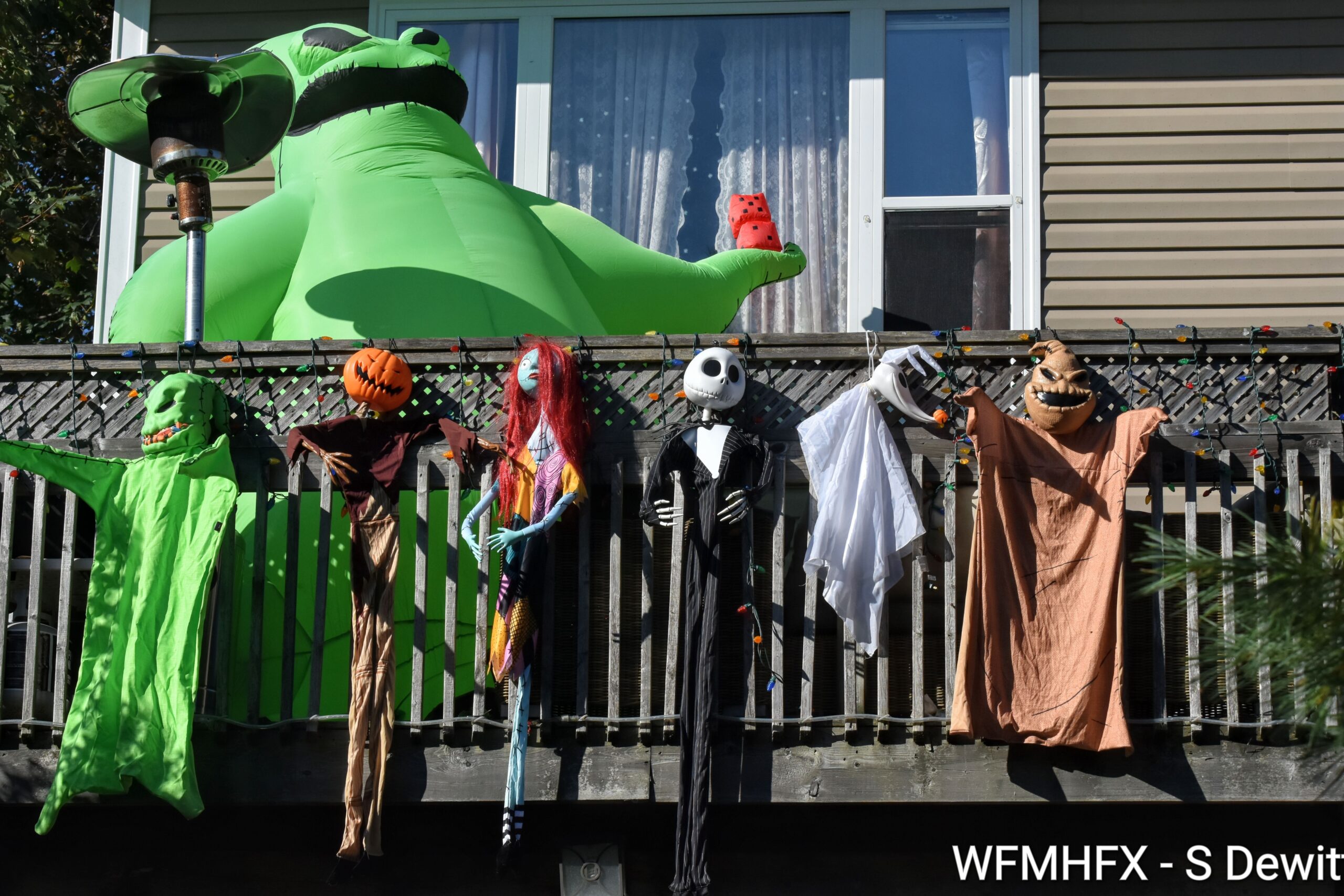 In photos - You'll want to boogy on past this batty yard on Clayton Park Dr before you go mad!