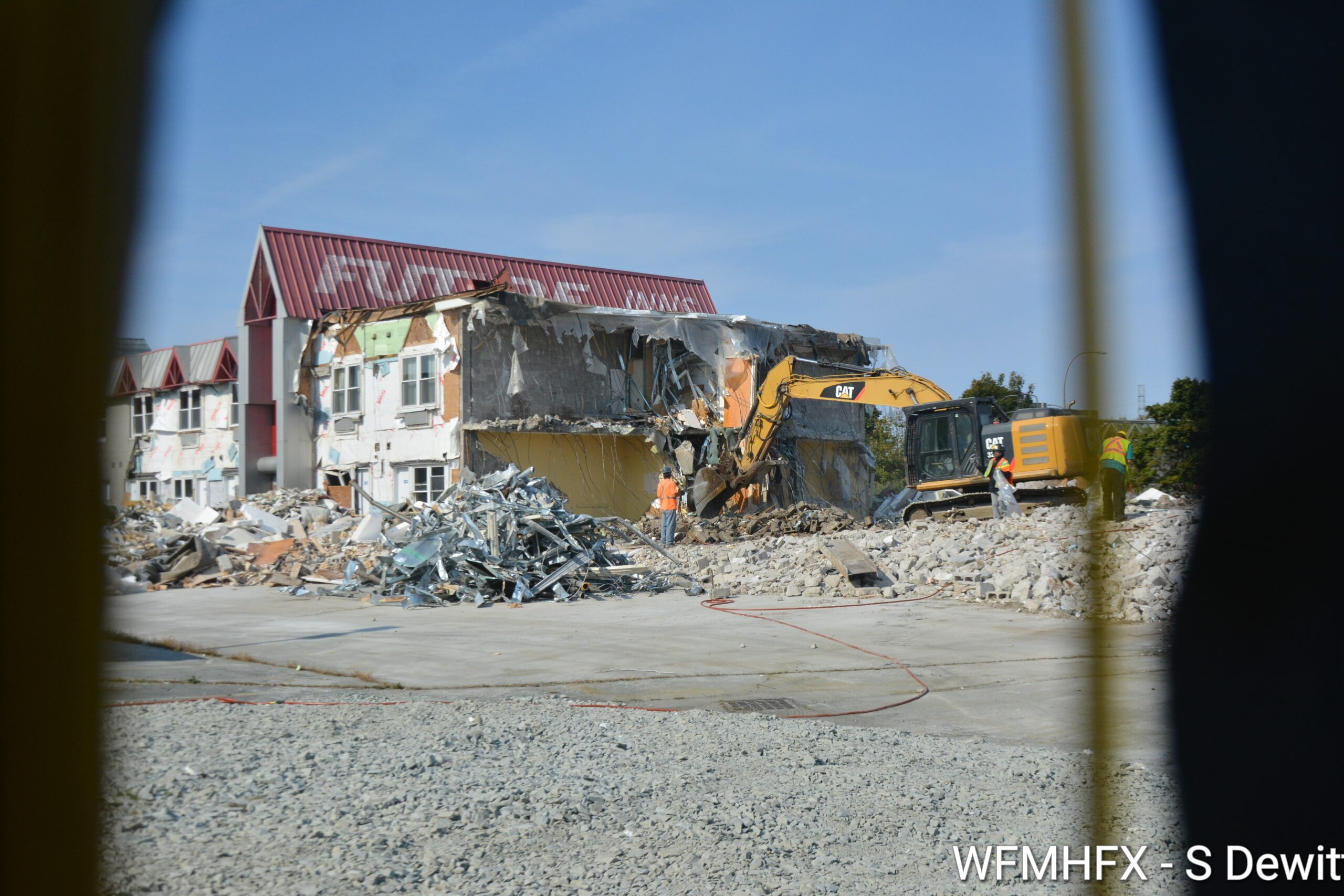 Demolition has begun of former Future Inn in Dartmouth