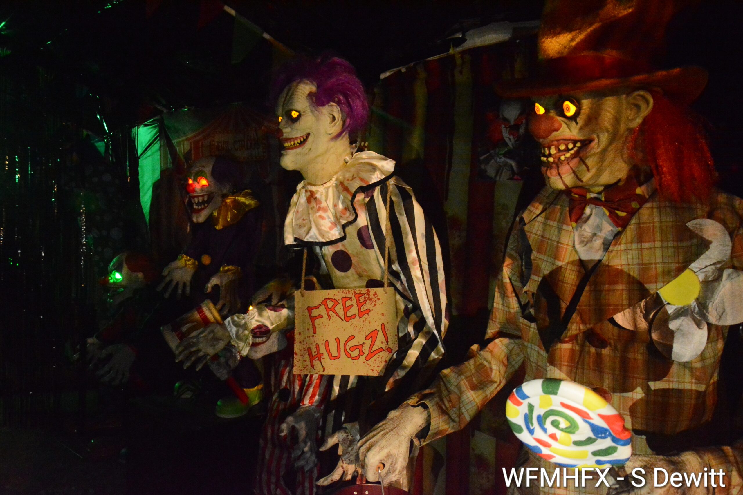 The spooky clown yard of Spring Avenue now has a Facebook page!