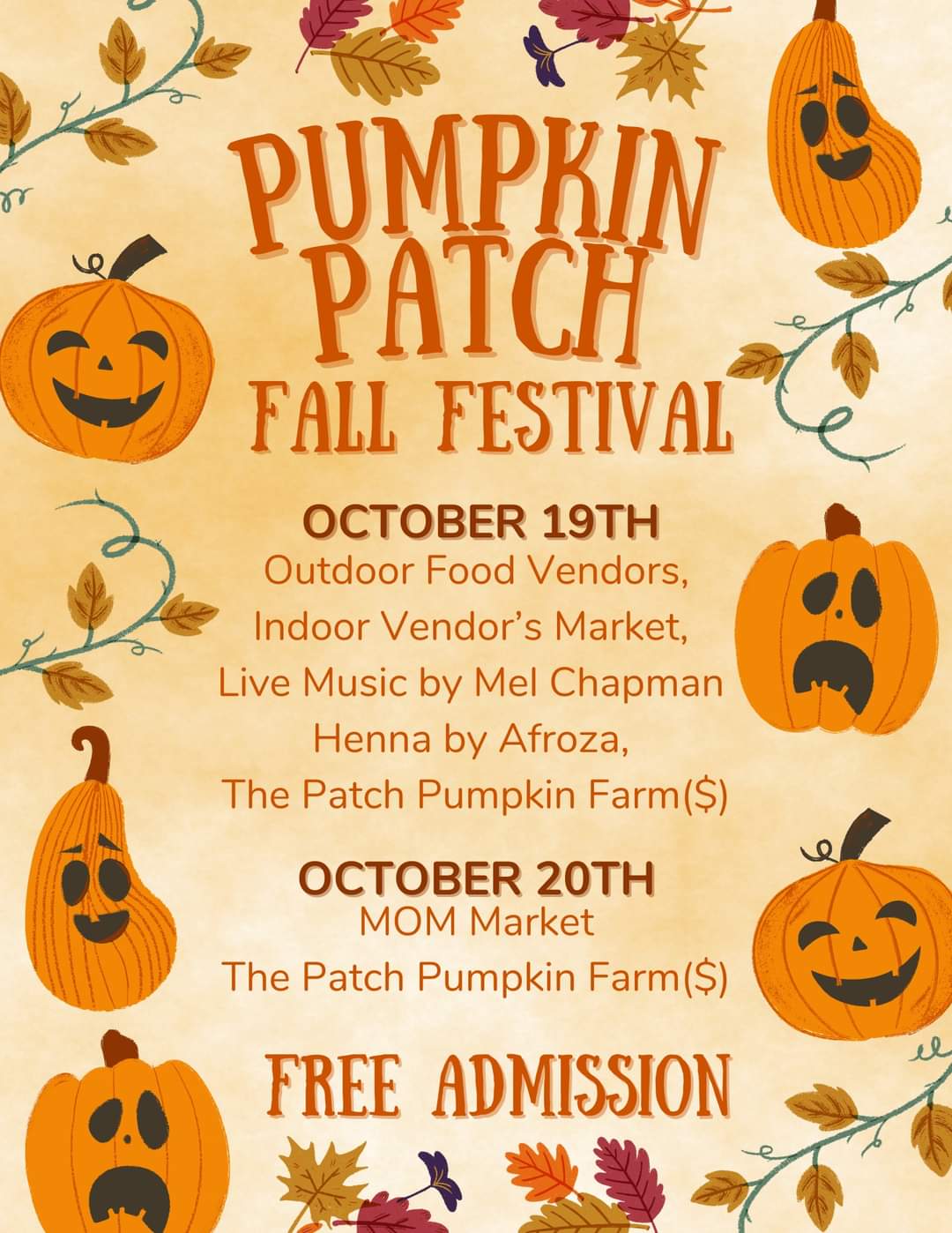 Fisherman's Cove is hosting another Pumpkin Patch Fall Festival!