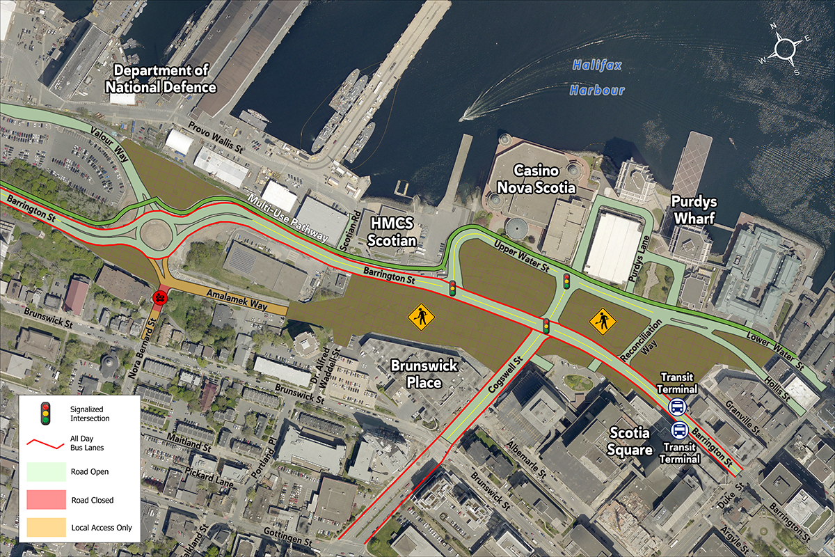 New Halifax Transit Terminal to open in the Cogswell District and related changes