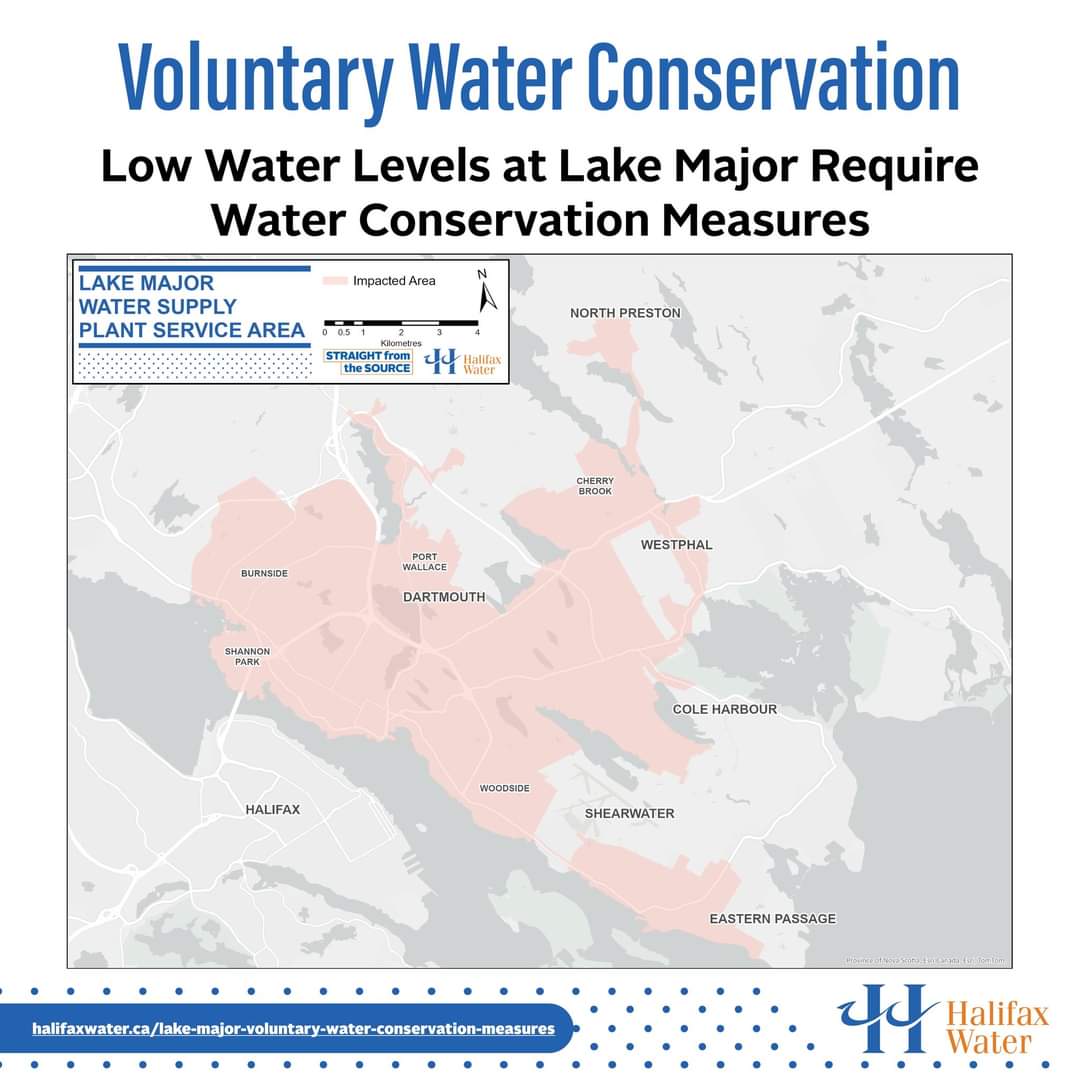 Low Water Levels at Lake Major Require Water Conservation Measures