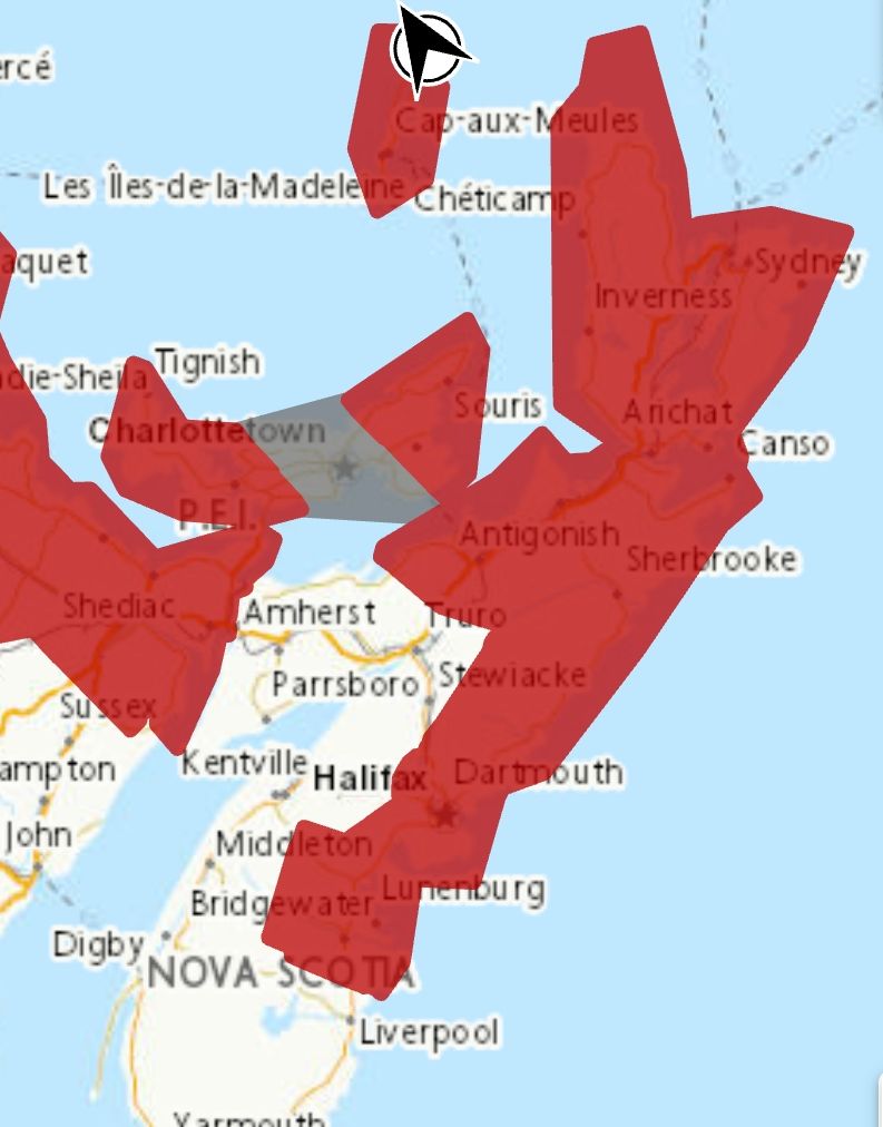 Rainfall and wind warning is in effect