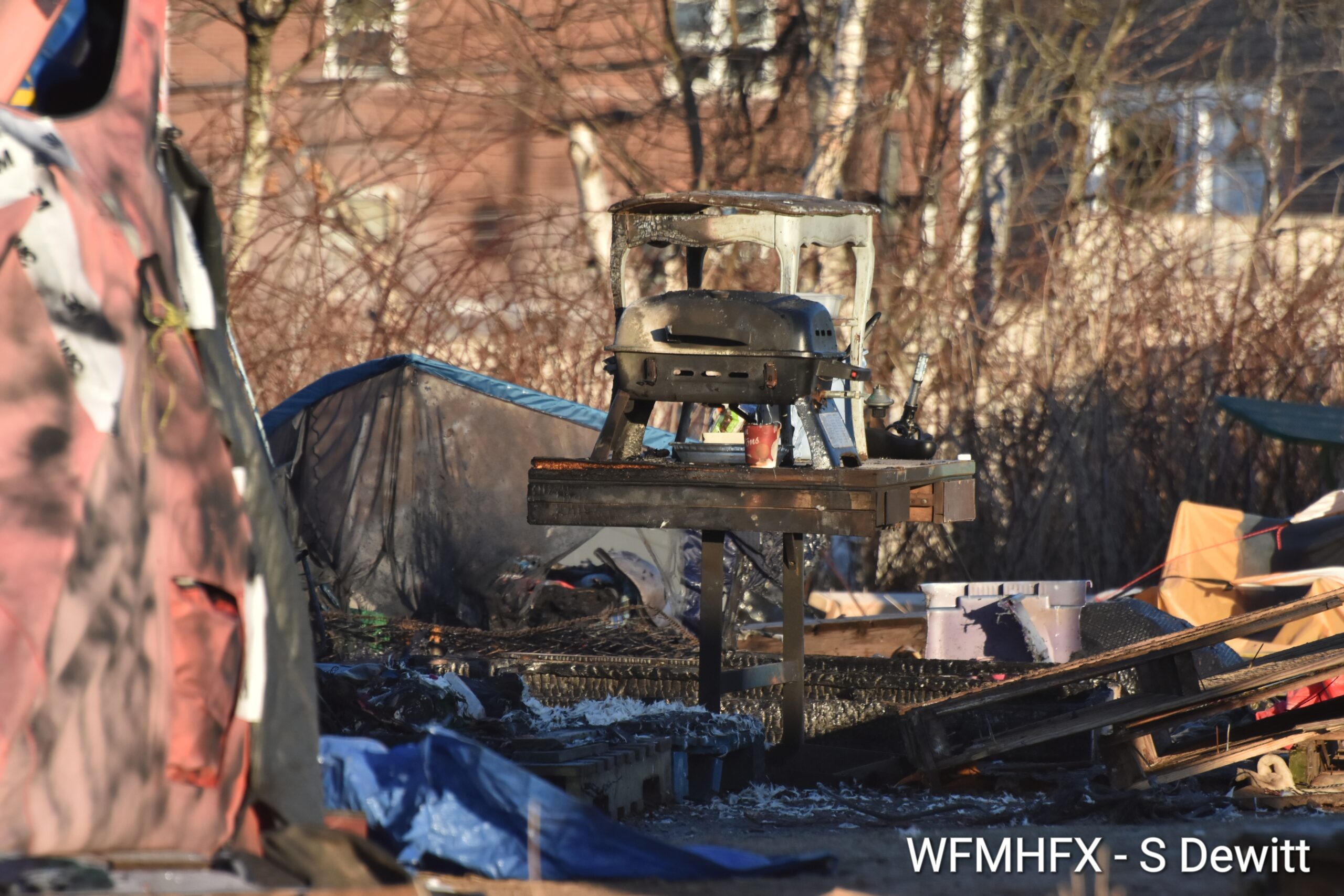 Tent fire in Dartmouth