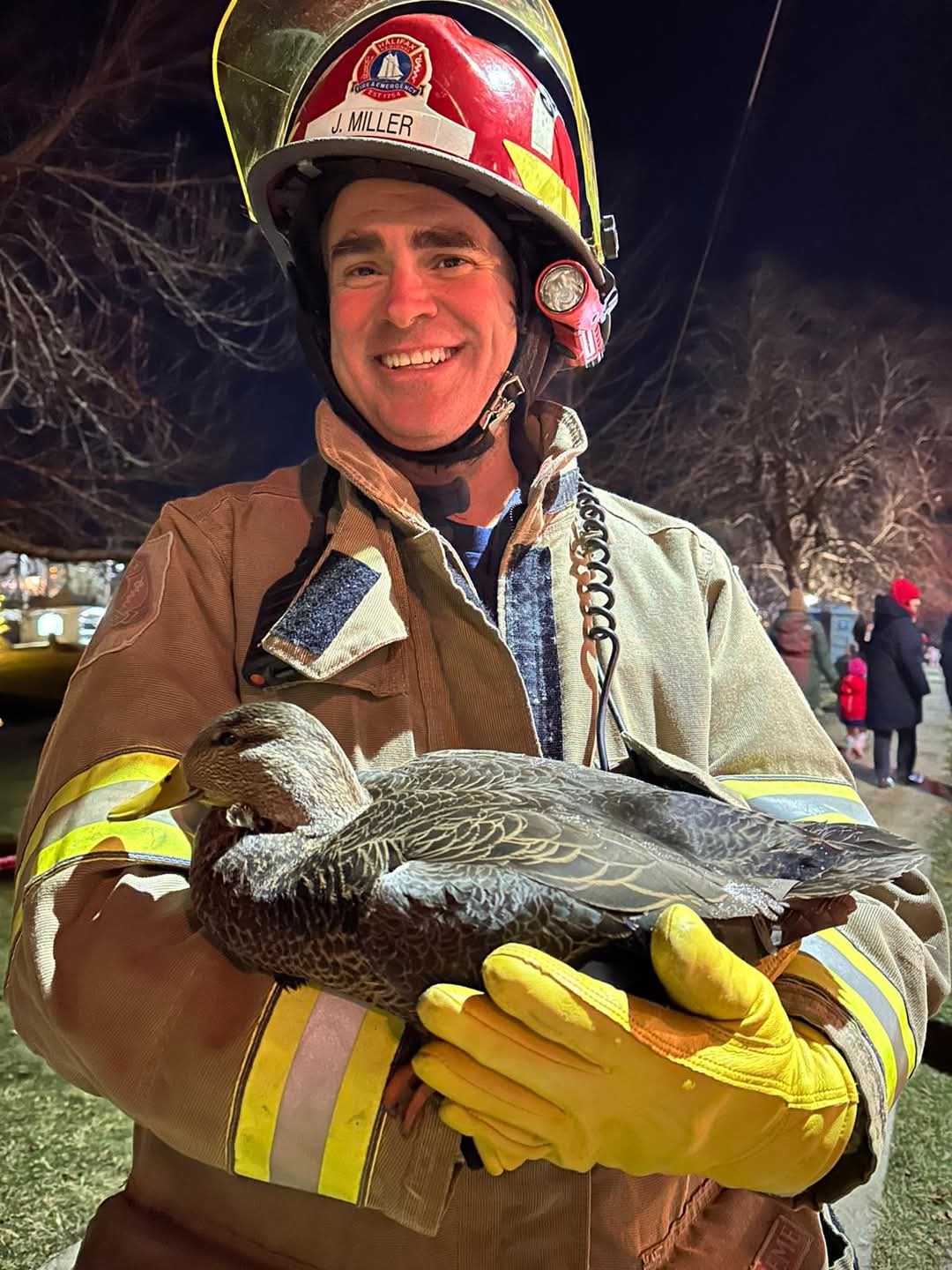 During a recent tree lighting ceremony, something went 'a fowl'