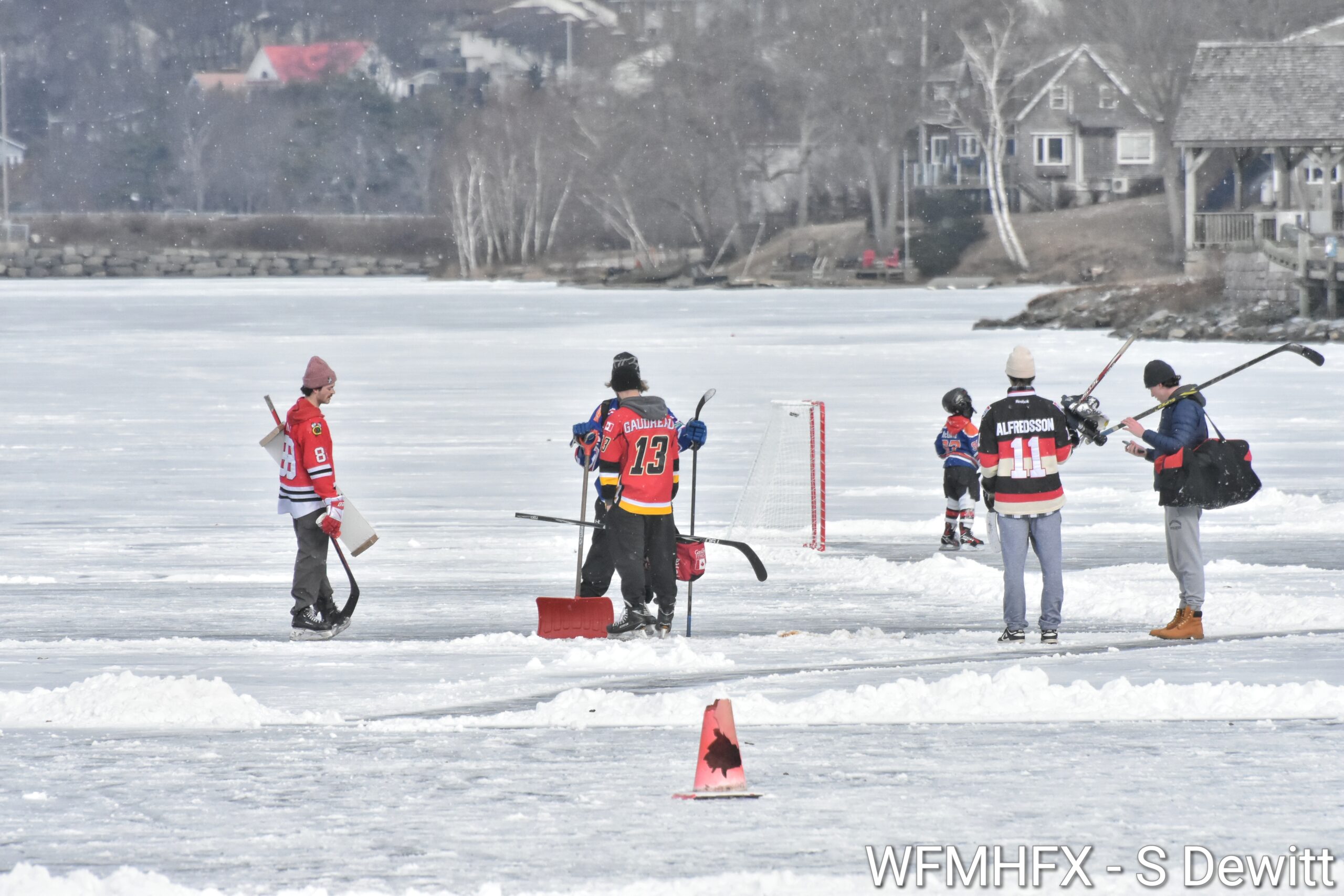 Ice fun on Lake Banook