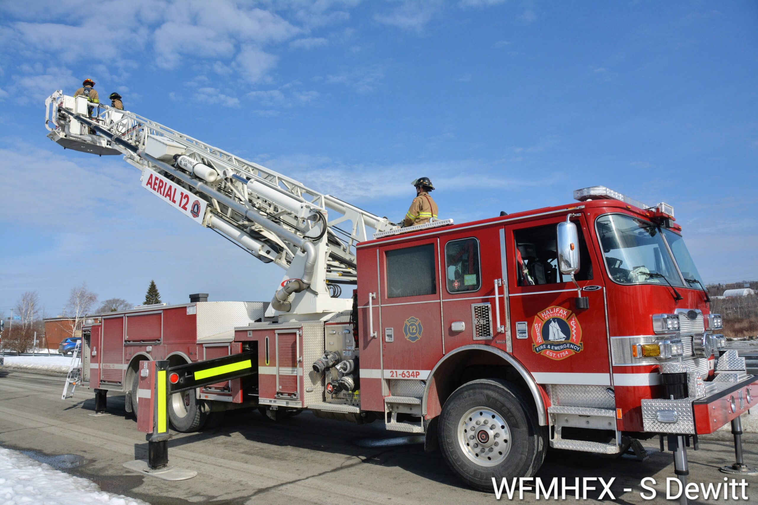 In photos - Things are looking up as HRFEs 12 company (Highfield Park) took to some cooperative aerial training today
