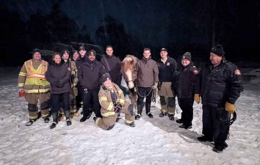 Volunteer Firefighters Horse Around!