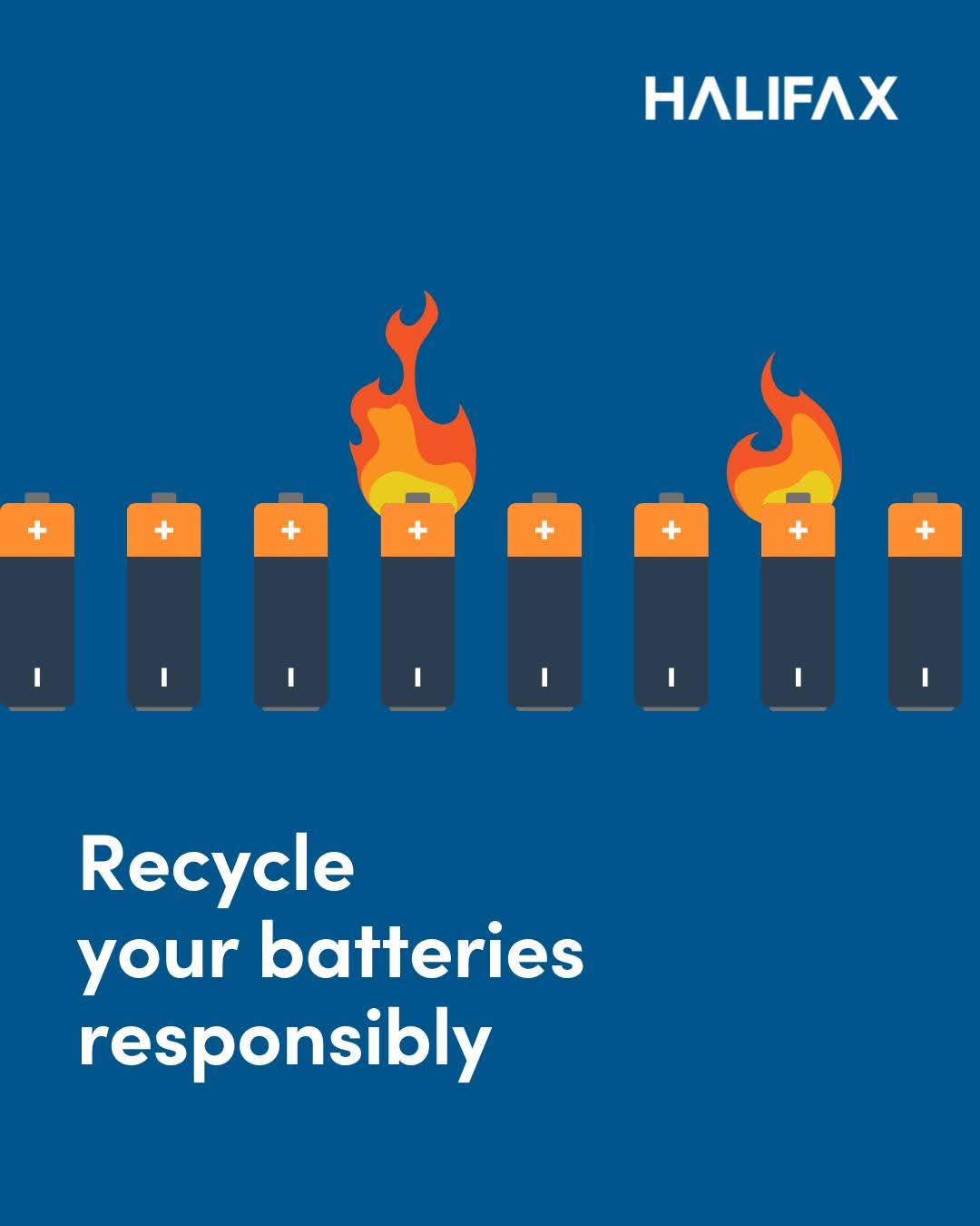 Take charge and recycle your batteries responsibly