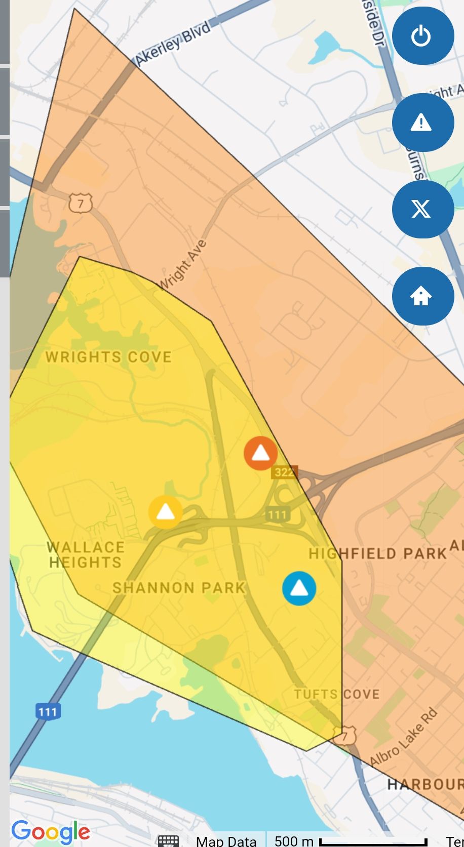 Power outage in Dartmouth